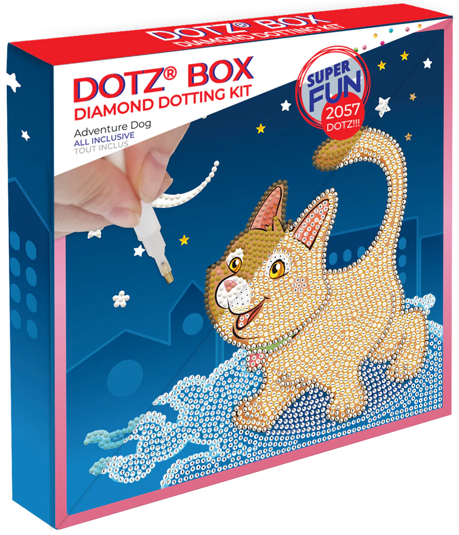 Diamond Dotz Decorative Box Adventure Dog - 8.7" x 8.7" - Image 2