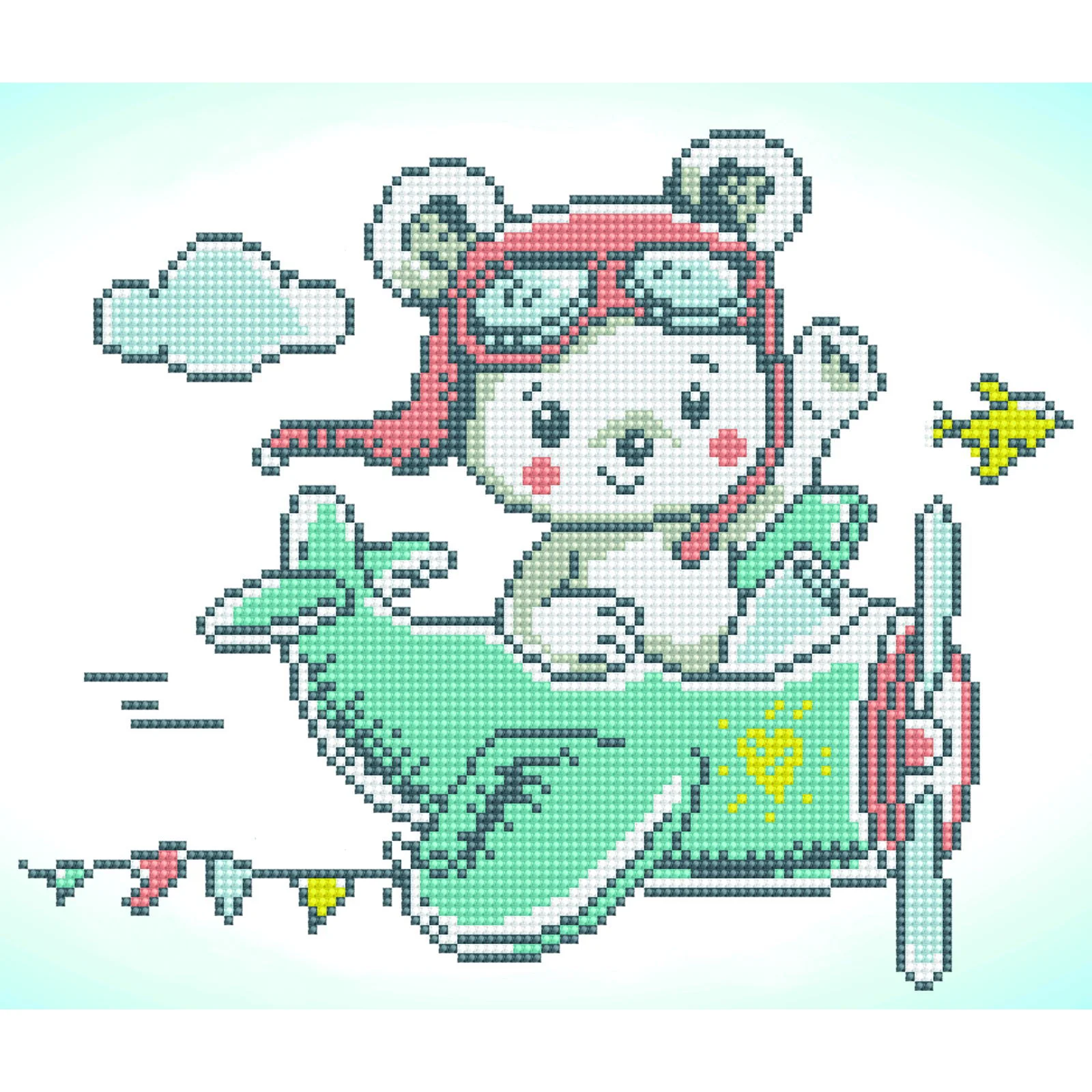 Diamond Dotz Aero Bear - 13.0" x 11.0" - Image 6