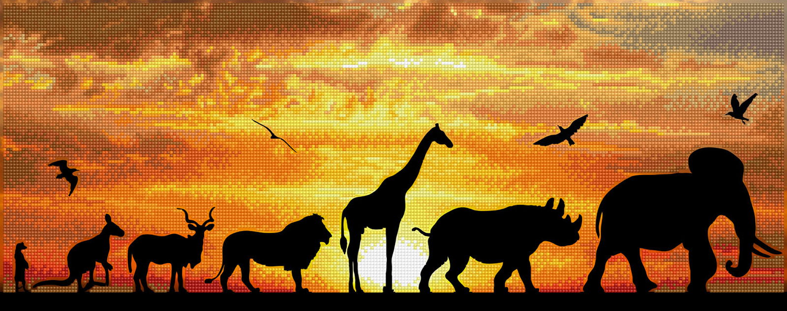Diamond Dotz African Sky - 28.4" x 8.7"