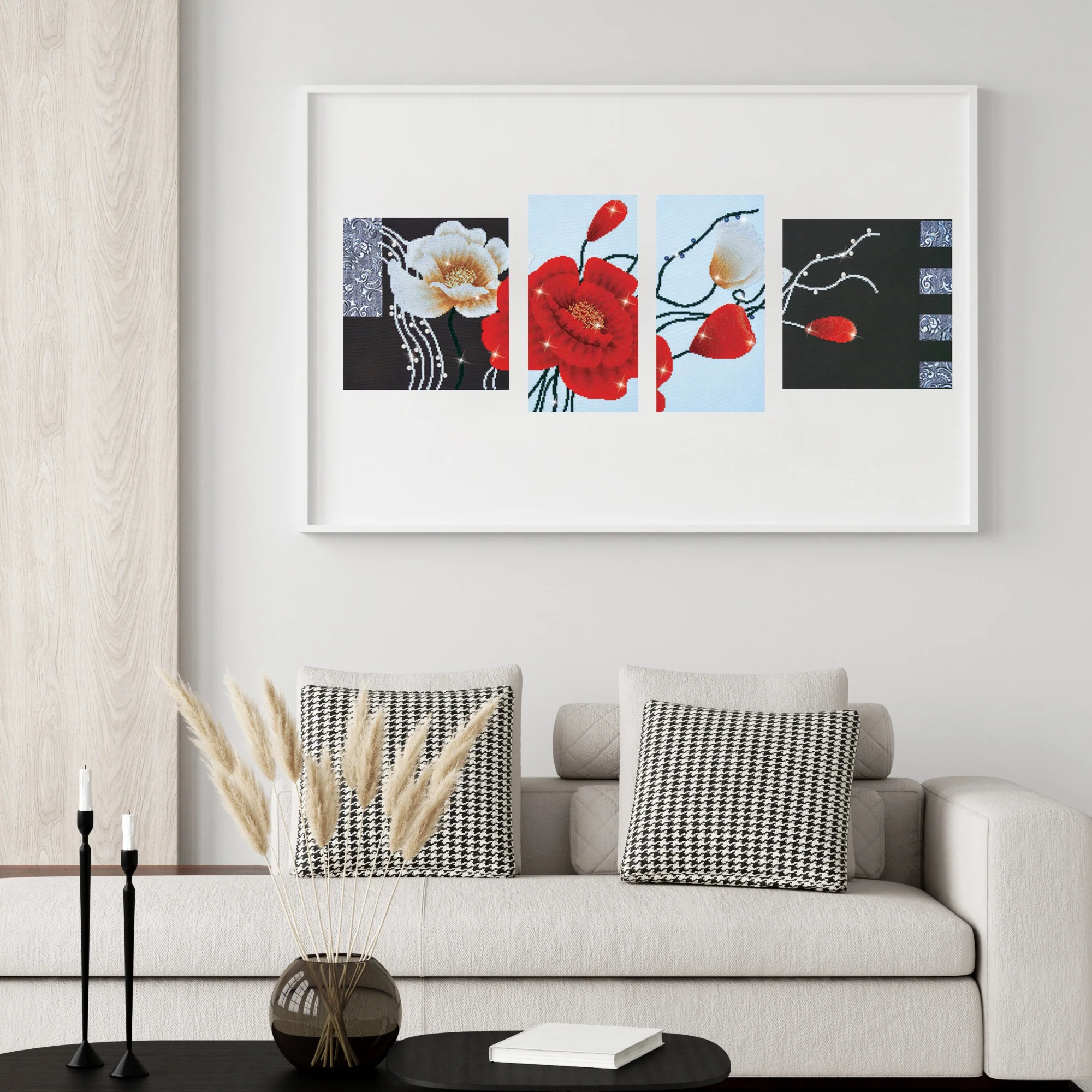 Diamond Dotz Art Deco Poppies - 55.9" x 19.7" - Image 3