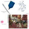 Diamond Dotz Autumn Wolf - 22.4" x 16.5" - Image 5