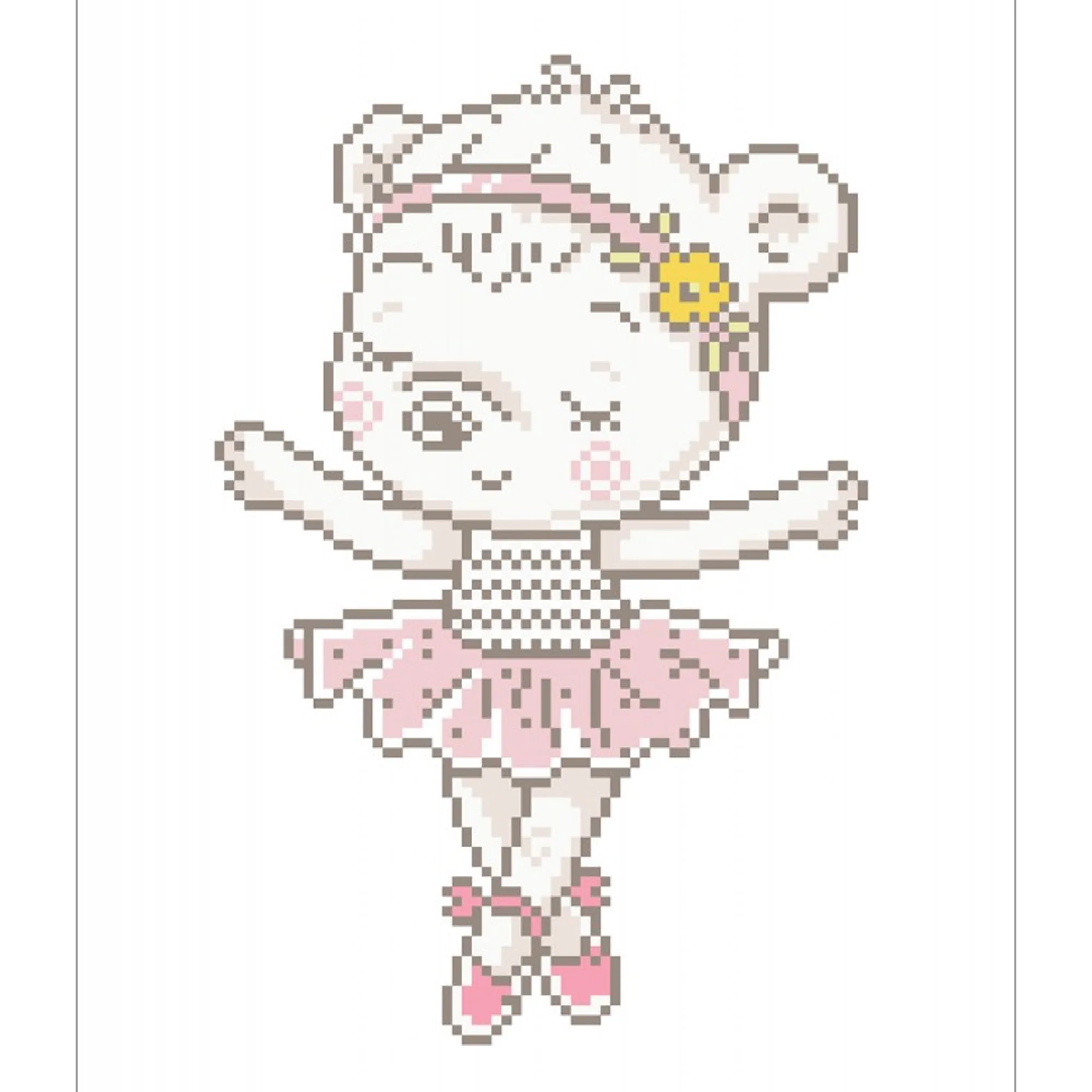 Diamond Dotz Ballet Bear - 12.6" x 12.6" - Image 5