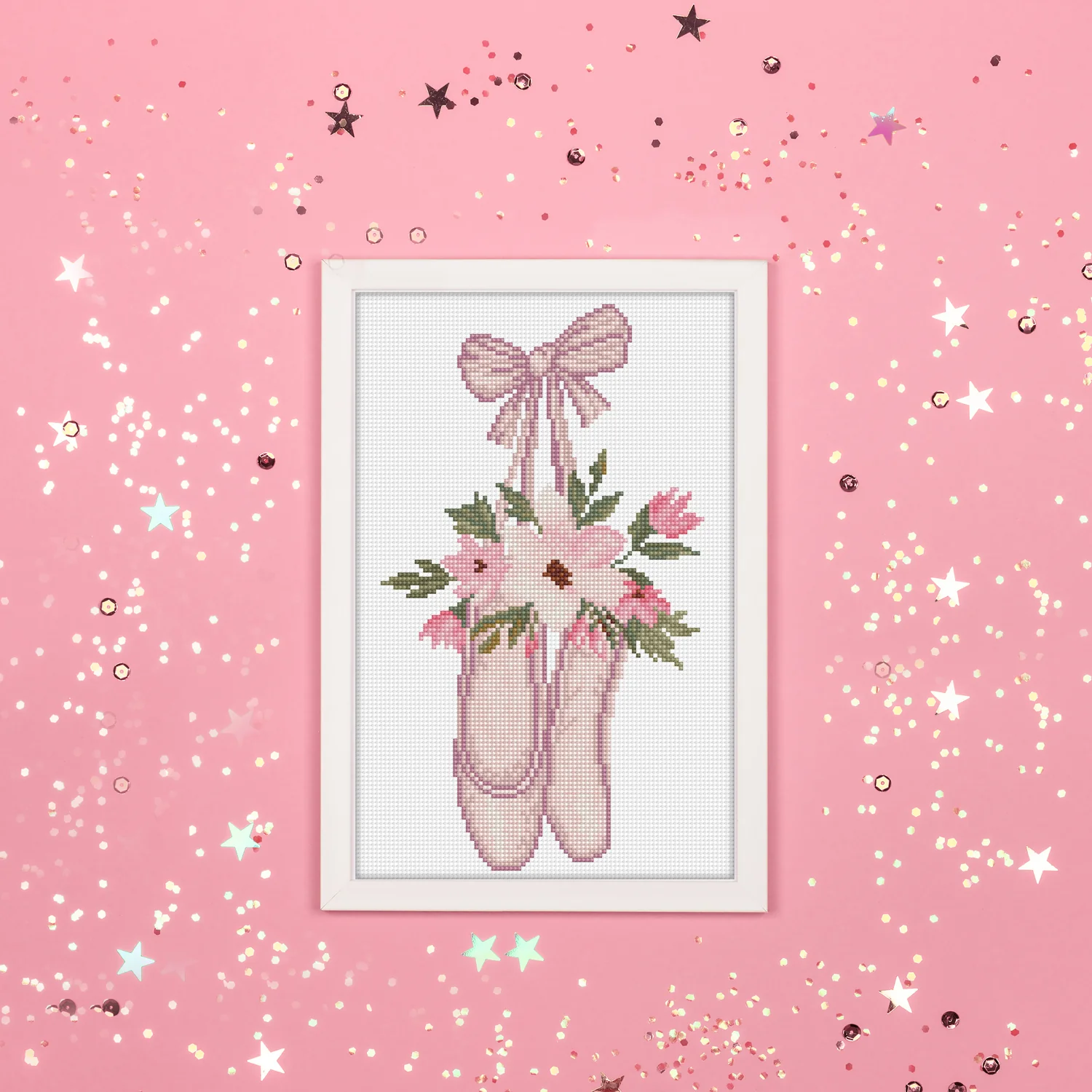 Diamond Dotz Ballet Slippers - 14.6" x 9.5" - Image 3