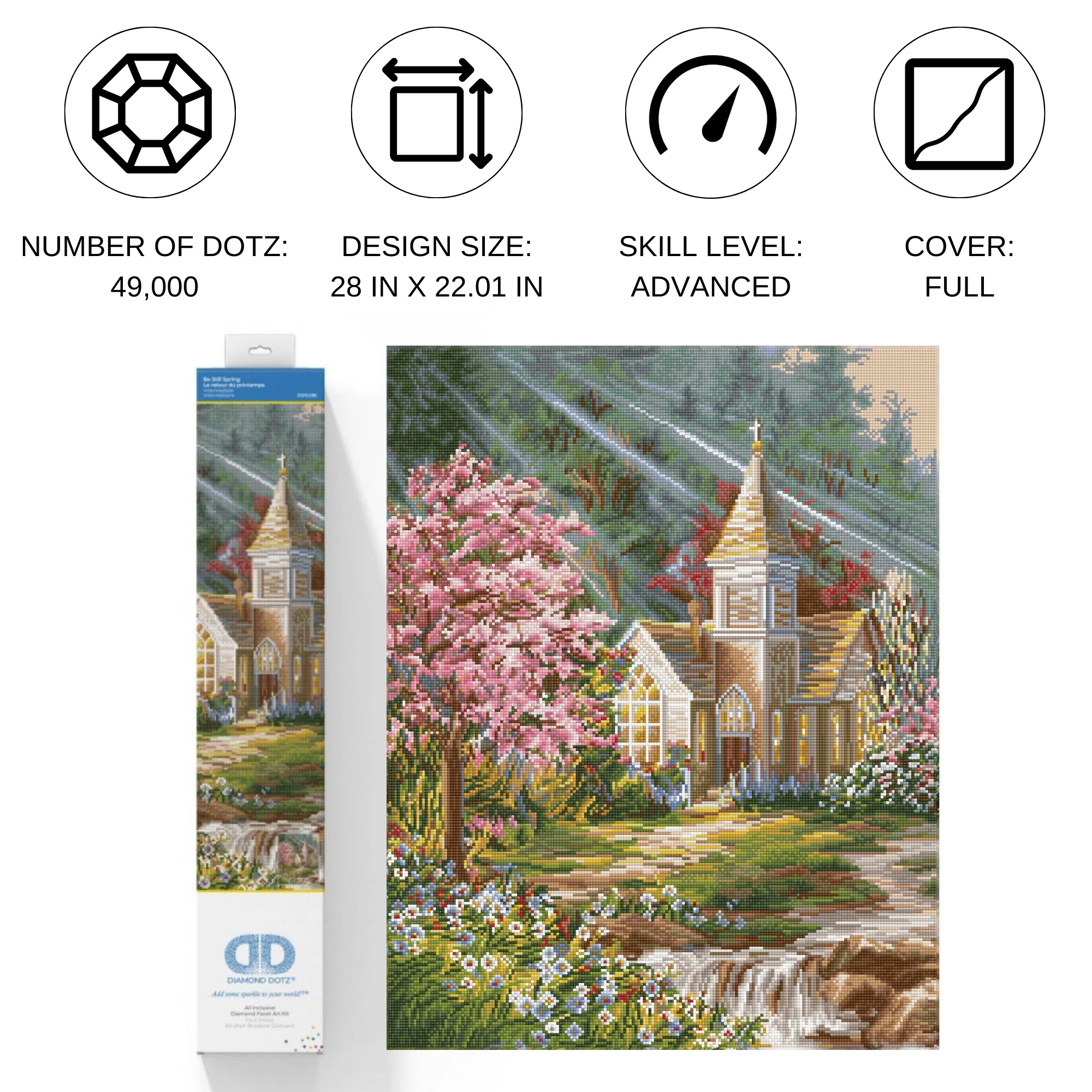 Diamond Dotz Be Still Spring - 22.0" x 28.0" - Image 4