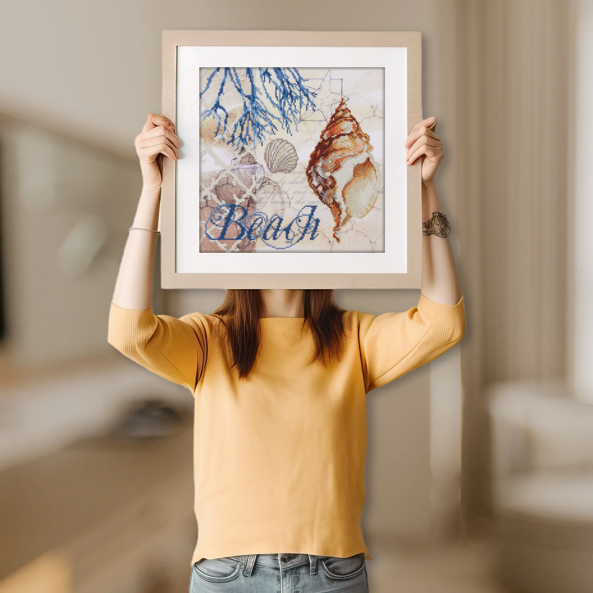 Diamond Dotz Beach Sparkle - 16.1" x 16.1" - Image 3