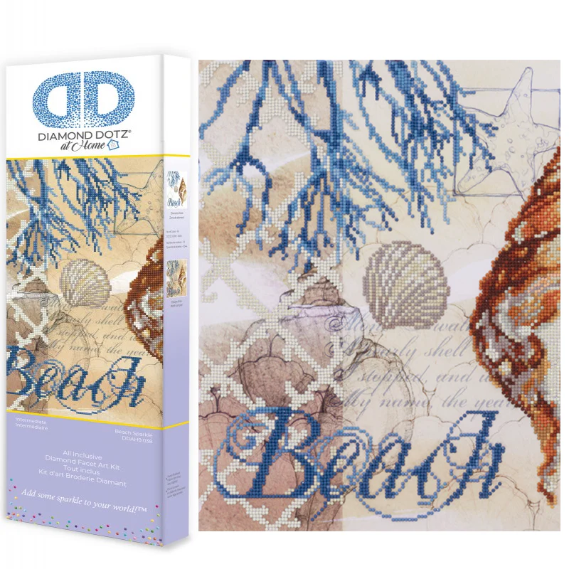 Diamond Dotz Beach Sparkle - 16.1" x 16.1" - Image 7
