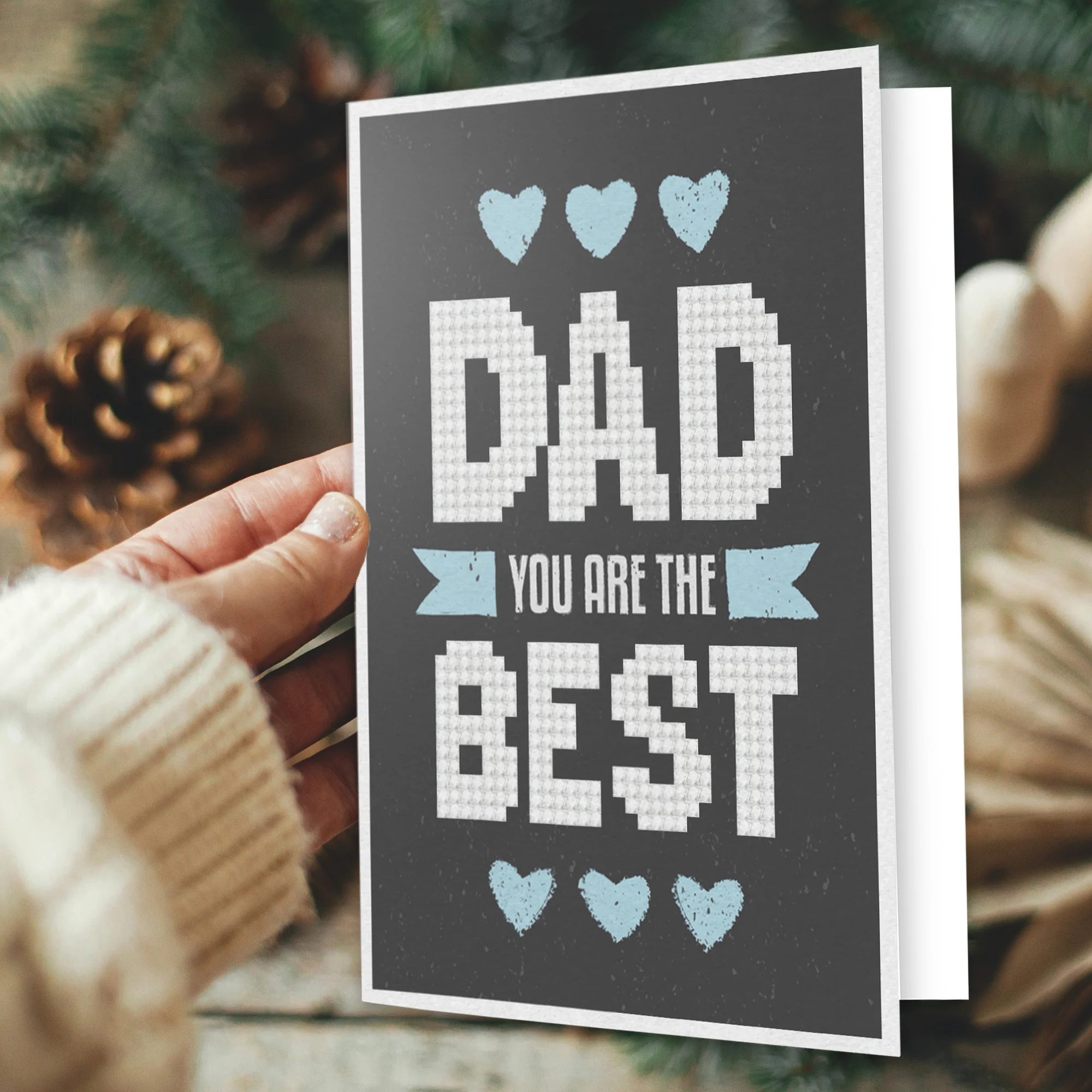 Diamond Dotz Best Dad Greeting Card - 5.0" x 7.0" - Image 7