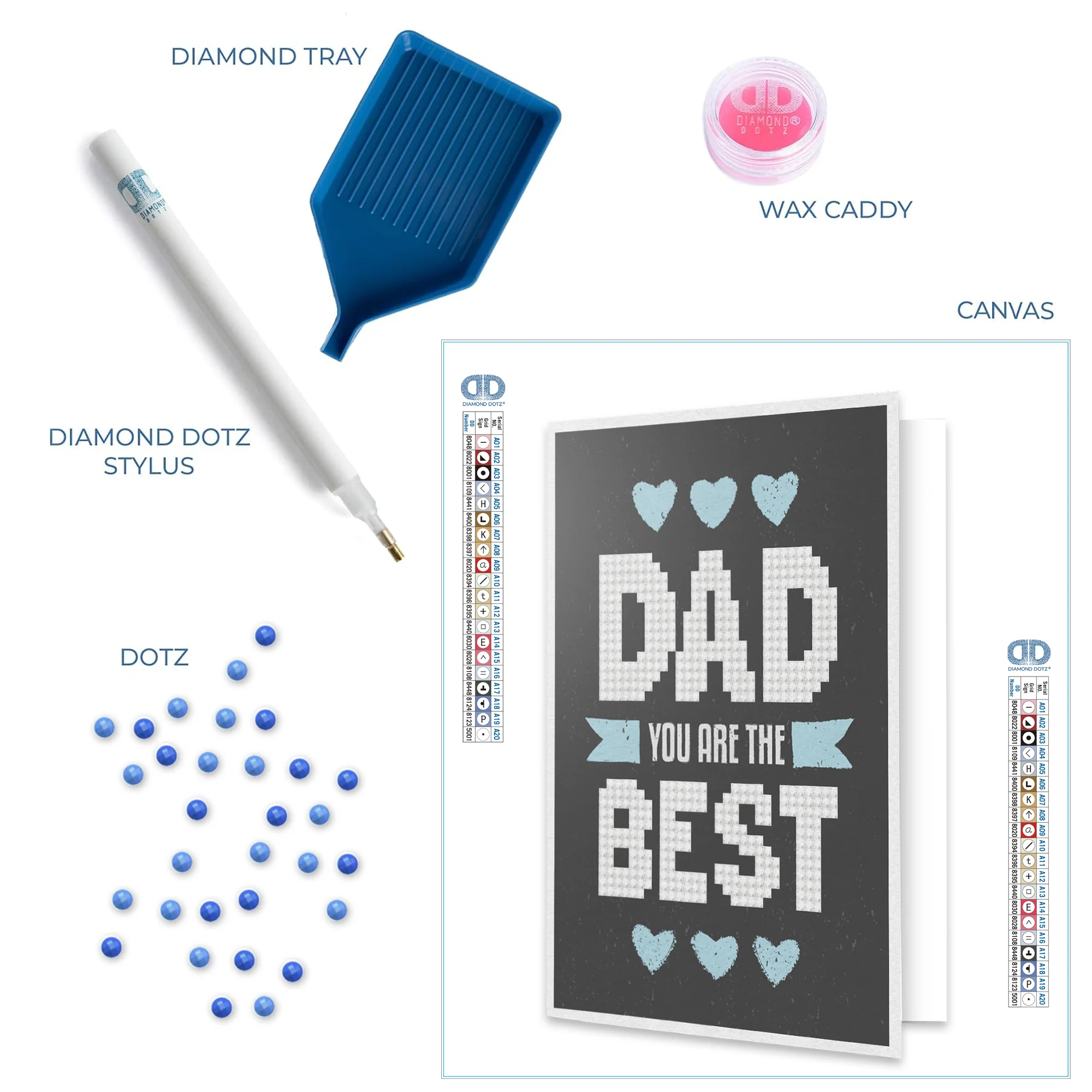 Diamond Dotz Best Dad Greeting Card - 5.0" x 7.0" - Image 8