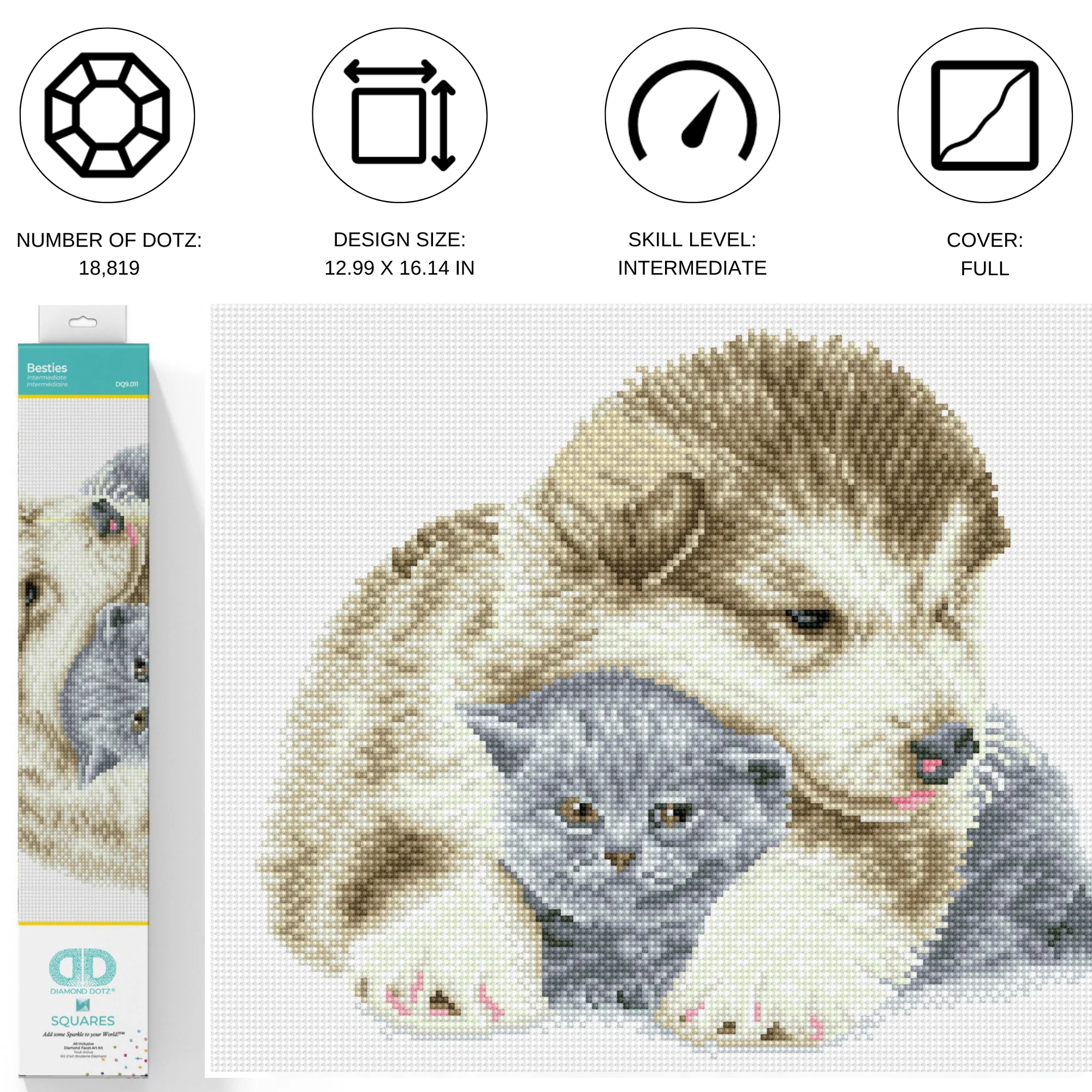 Diamond Dotz Besties - 16.1" x 13.0" - Image 3