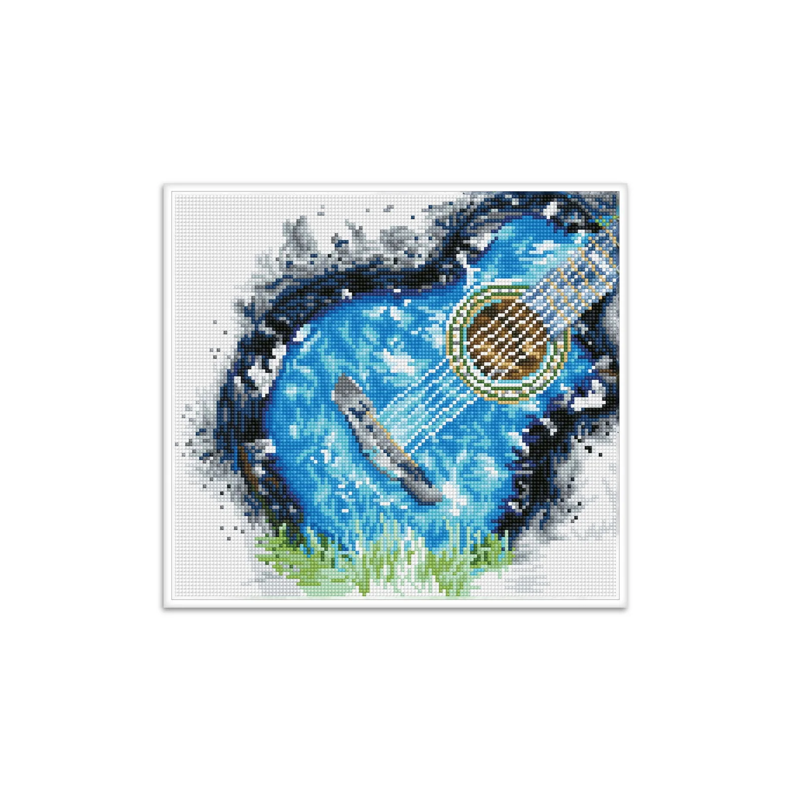 Diamond Dotz Blue Grass Pre-Framed Kit - 13.4" x 12.2" - Image 4