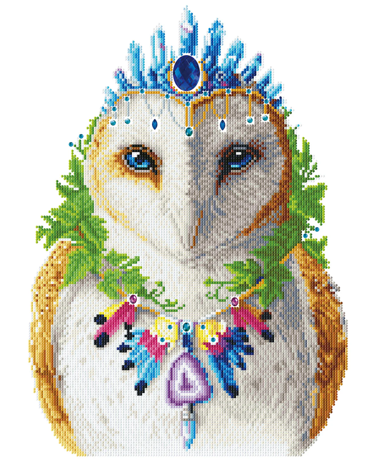 Diamond Dotz Bohemian Owl - 16.1" x 20.1" - Image 4