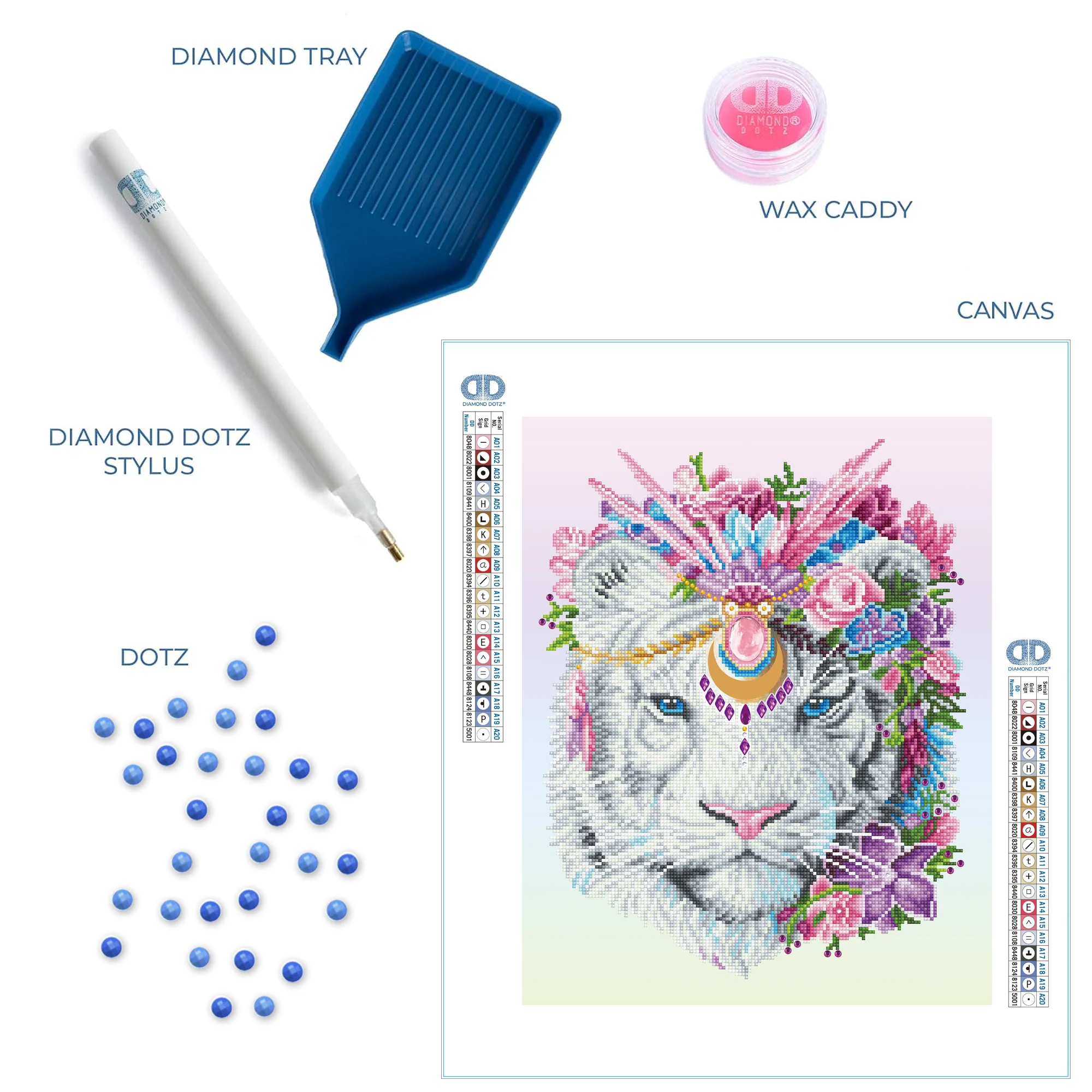 Diamond Dotz Bohemian Tiger - 16.1" x 20.1" - Image 6