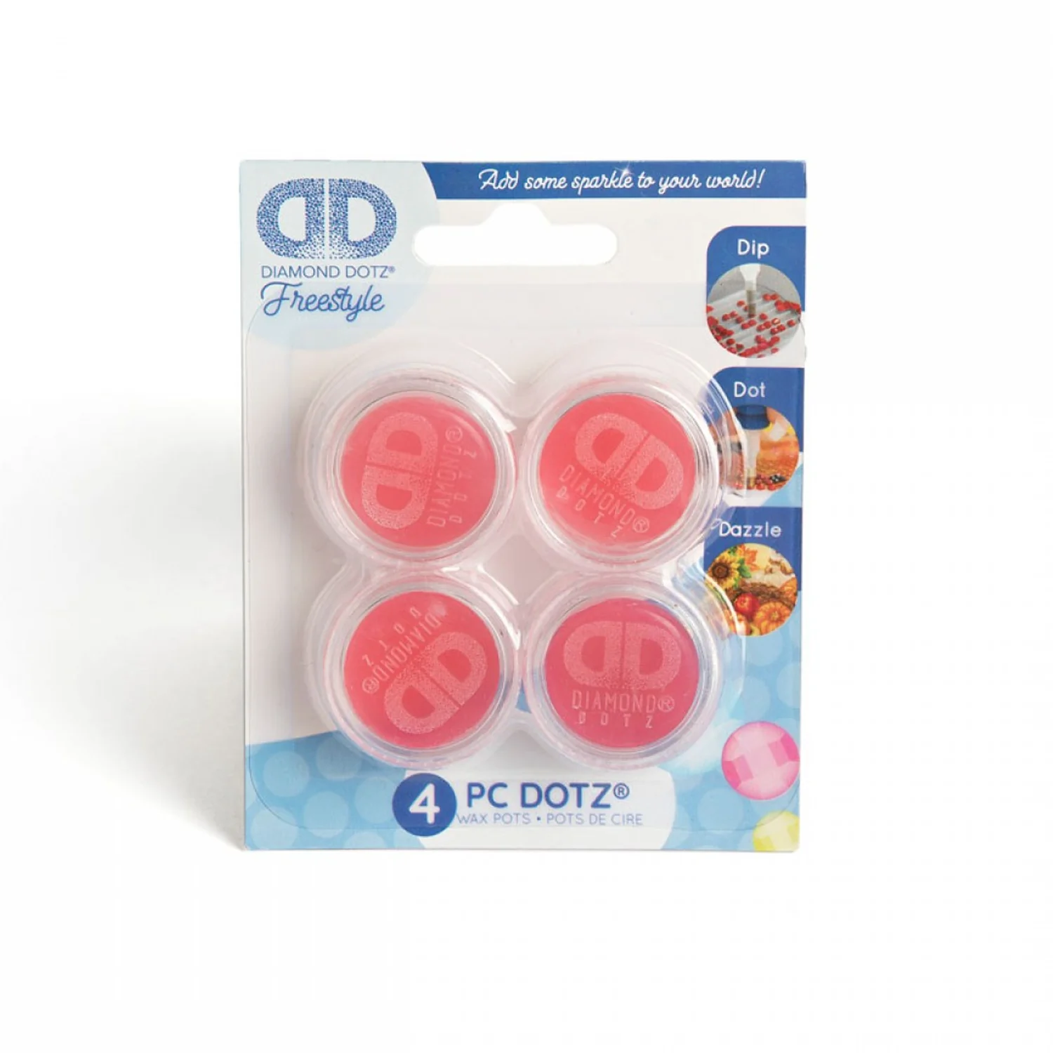 Diamond Dotz Bulk Pack Wax Pots - 4pc Diamond Painting Accessories