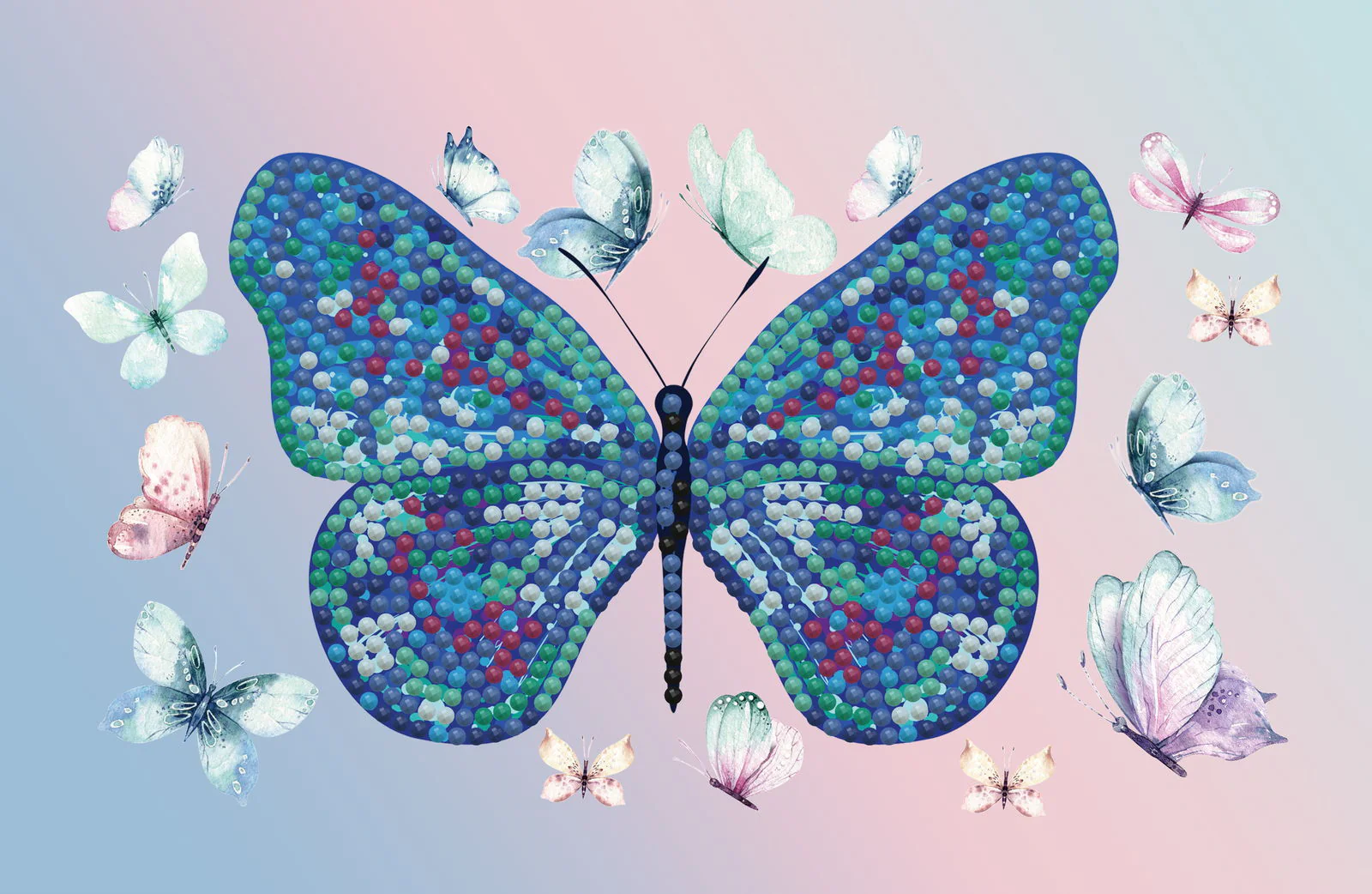 Diamond Dotz DOTZIES BUTTERFLY DAYS Diamond Painting - 7.5" x 4.3" - Image 7