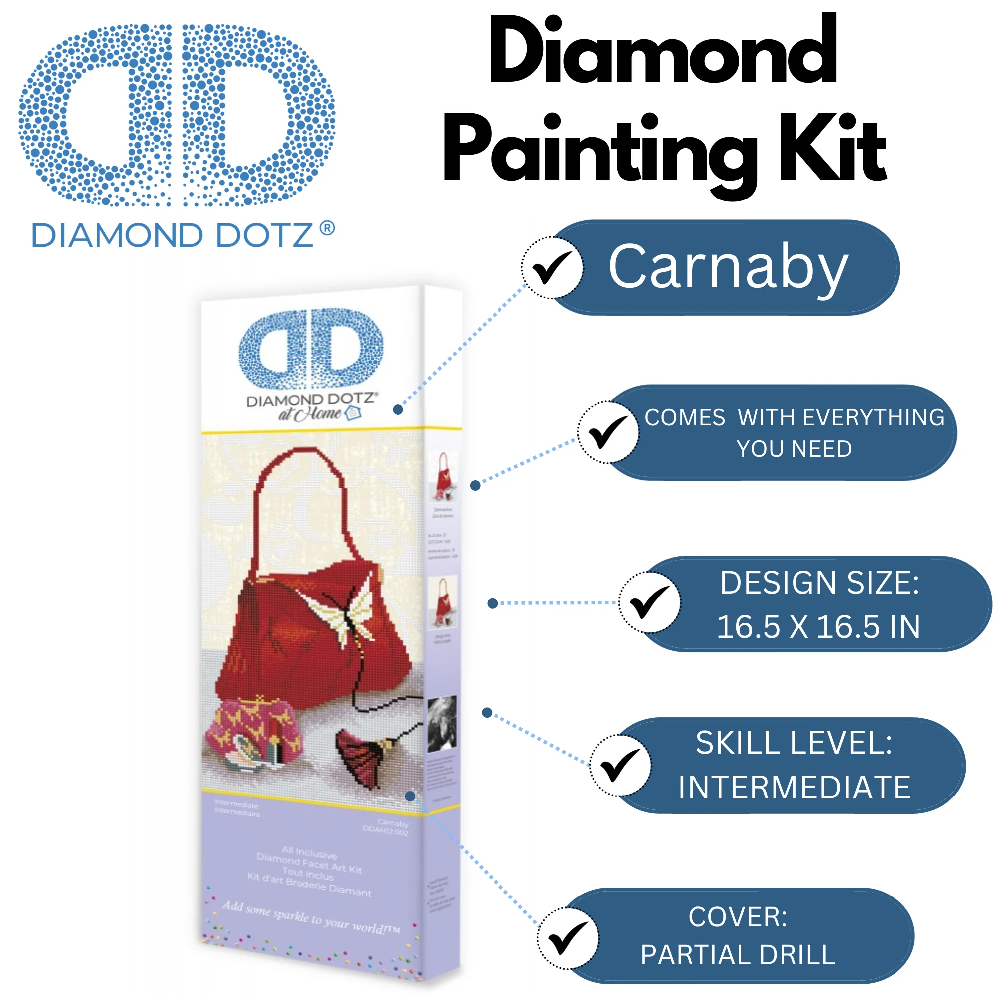 Diamond Dotz Carnaby - 16.5" x 16.5" - Image 3