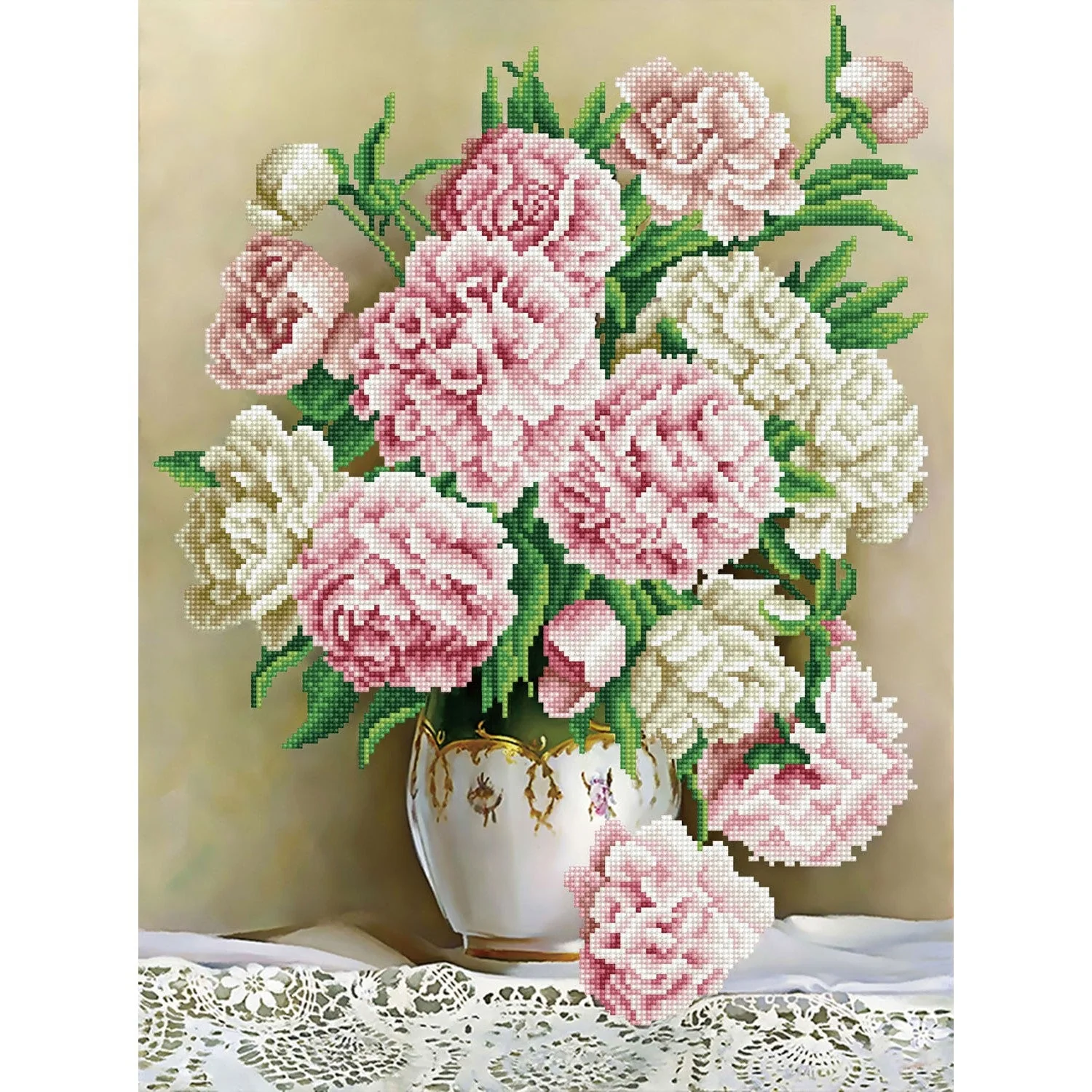 Diamond Dotz Carnation Bouquet - 17.7" x 23.6"
