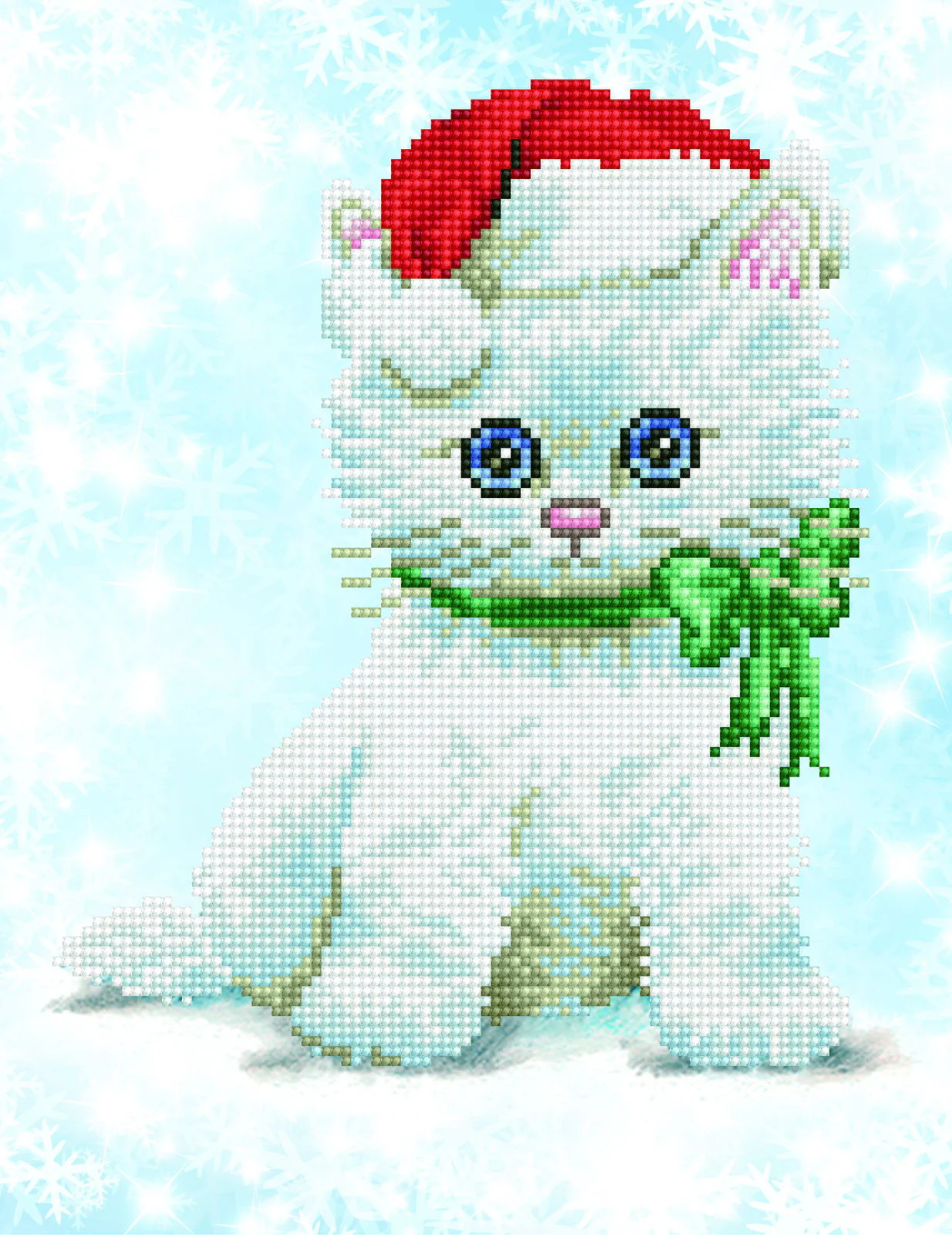 Diamond Dotz Chrissy Kitty - 10.6" x 13.8"
