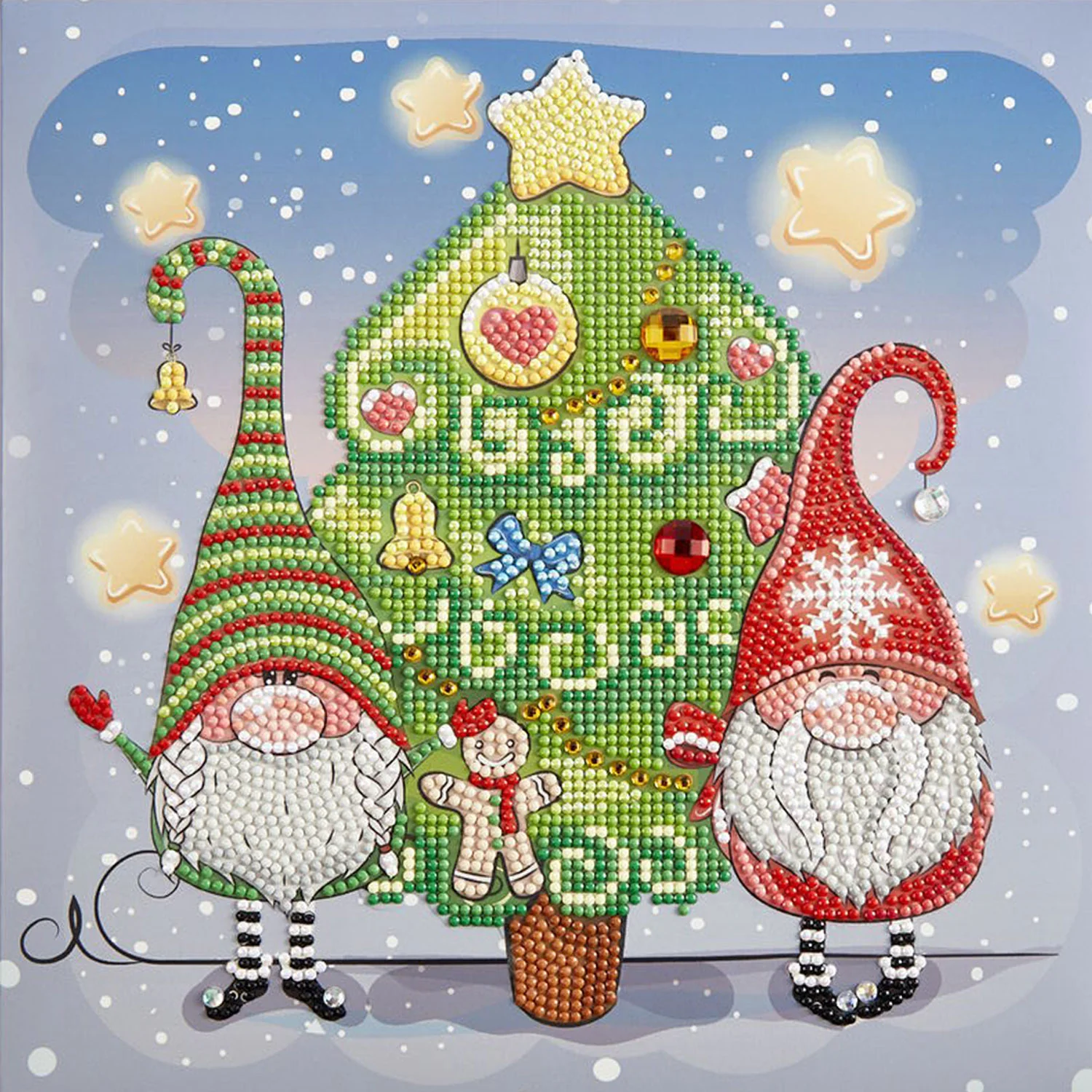 Diamond Dotz Decorative Box Christmas Elves - 11.0" x 11.0" - Image 6