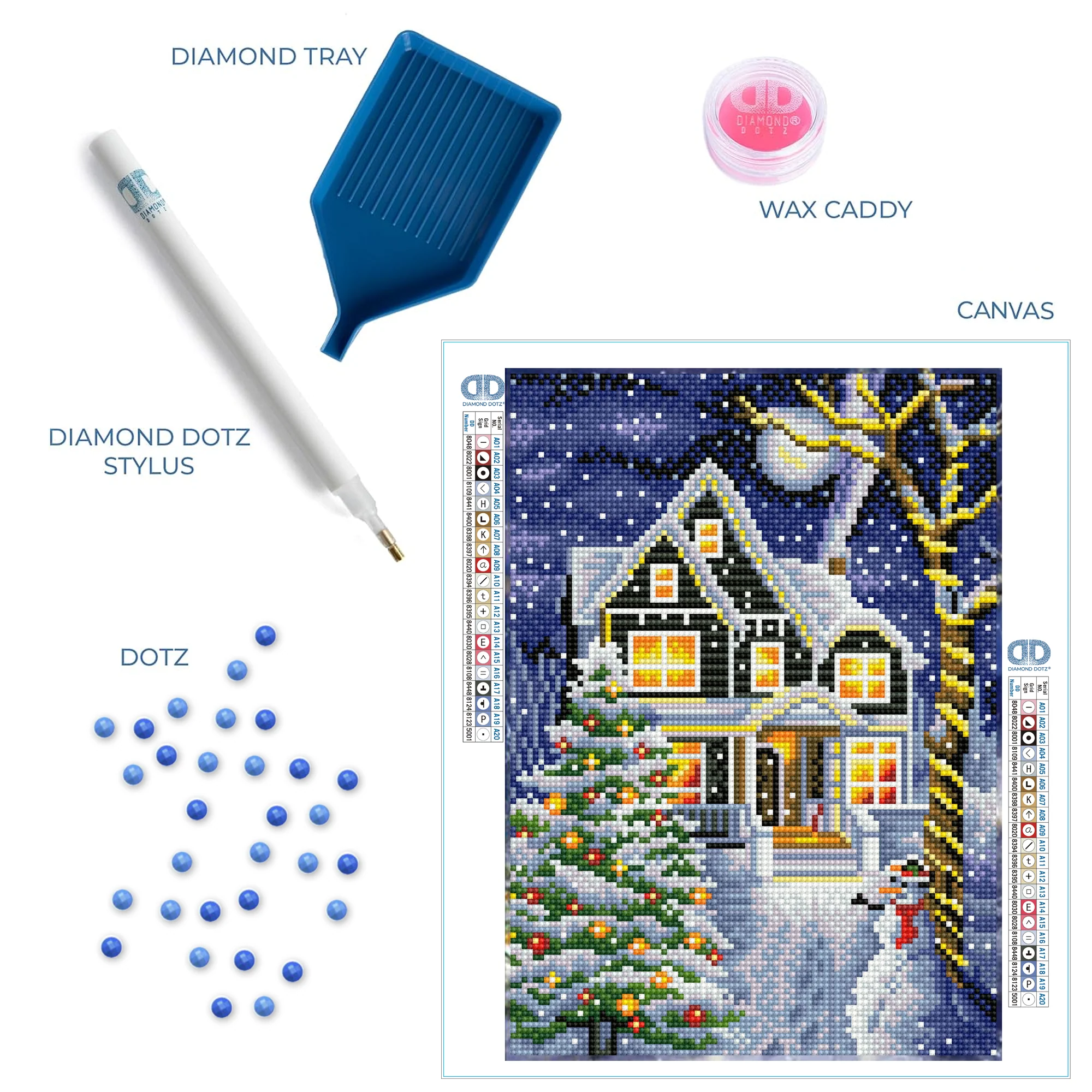 Diamond Dotz Christmas Night - 13.8" x 9.8" - Image 5