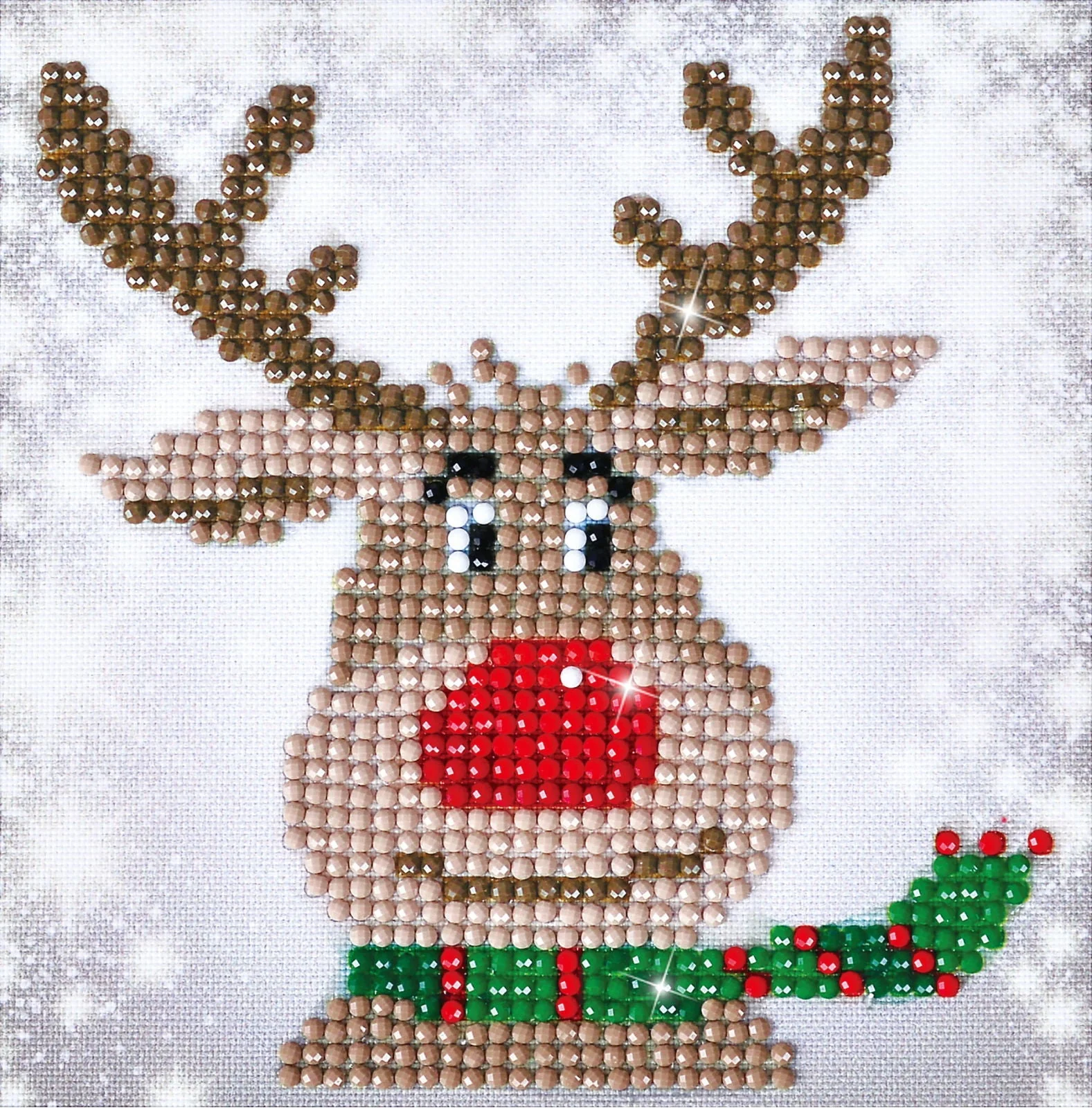 Diamond Dotz Christmas Reindeer - 5.3" x 5.3"