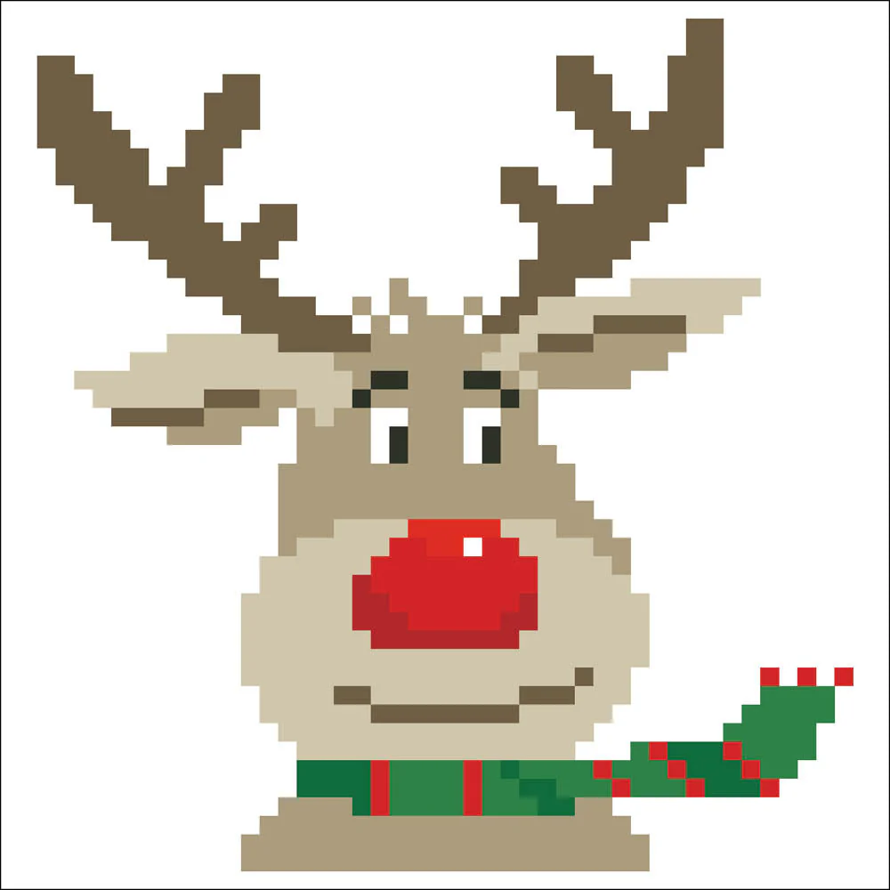 Diamond Dotz Christmas Reindeer - 5.3" x 5.3" - Image 2