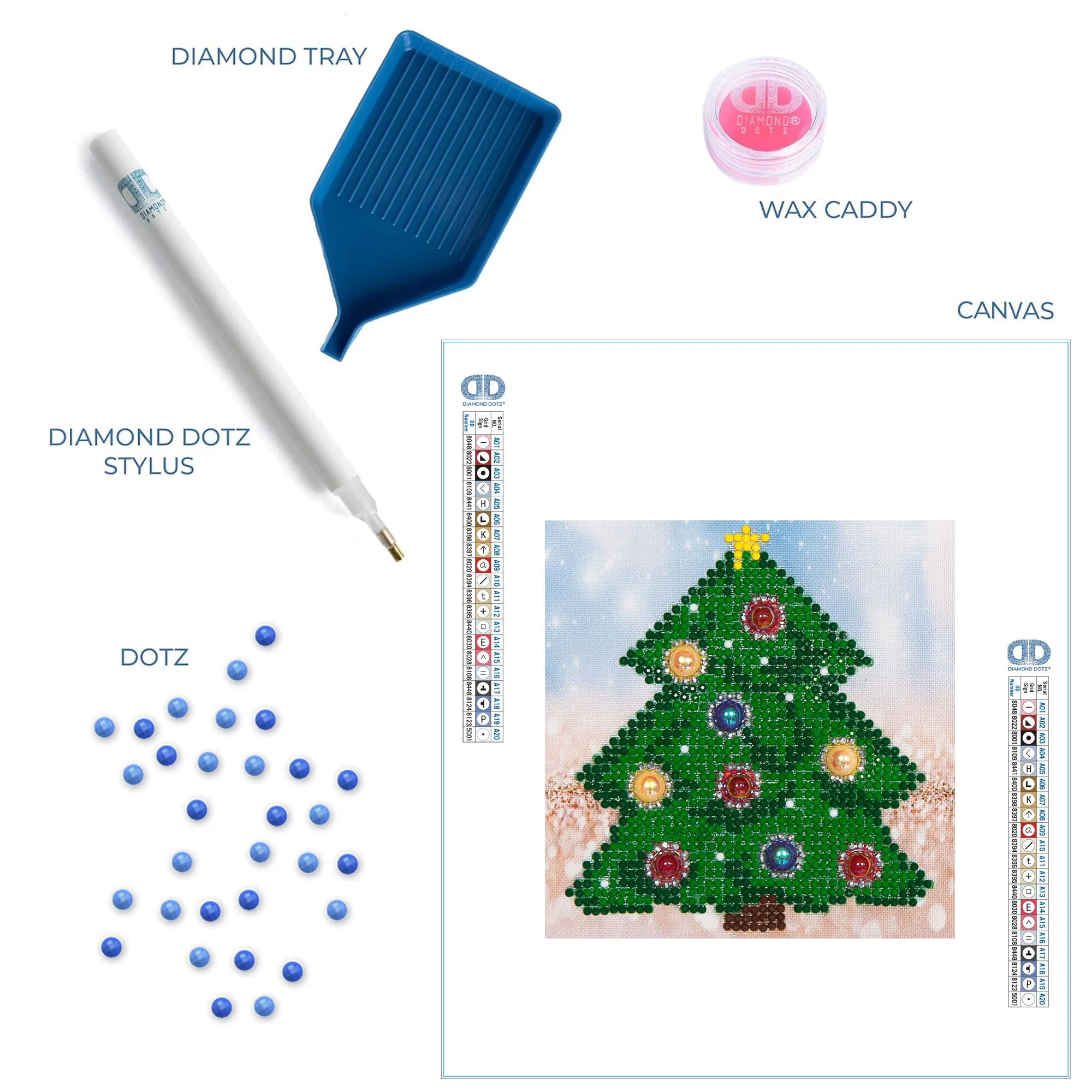 Diamond Dotz Christmas Tree Picture - 5.3" x 5.3" - Image 6
