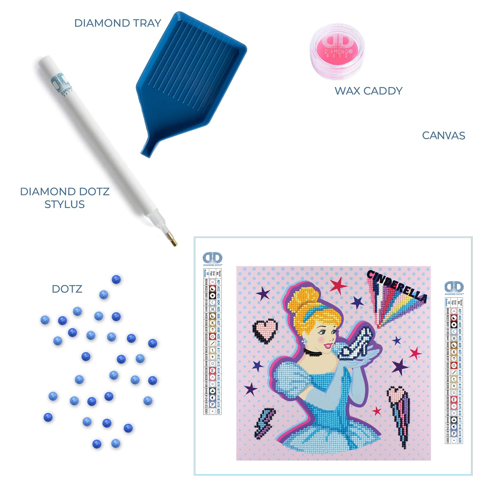 Diamond Dotz Cinderella Kind POW-ER Dotz Box - 11.0" x 11.0" - Image 6