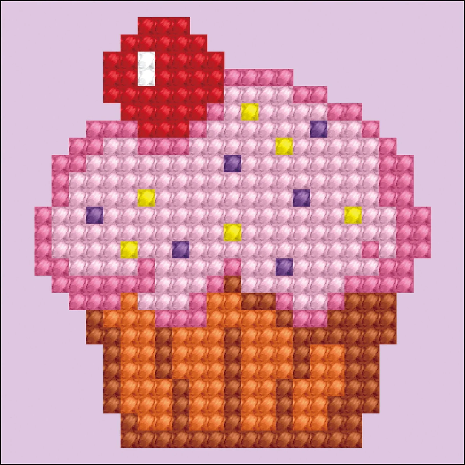 Diamond Dotz Cup Cake Yum - 3.0" x 3.0"