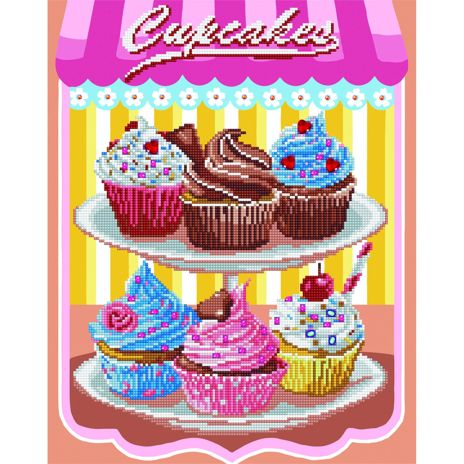 Diamond Dotz Cup Cakes - 16.0" x 20.0" - Image 5
