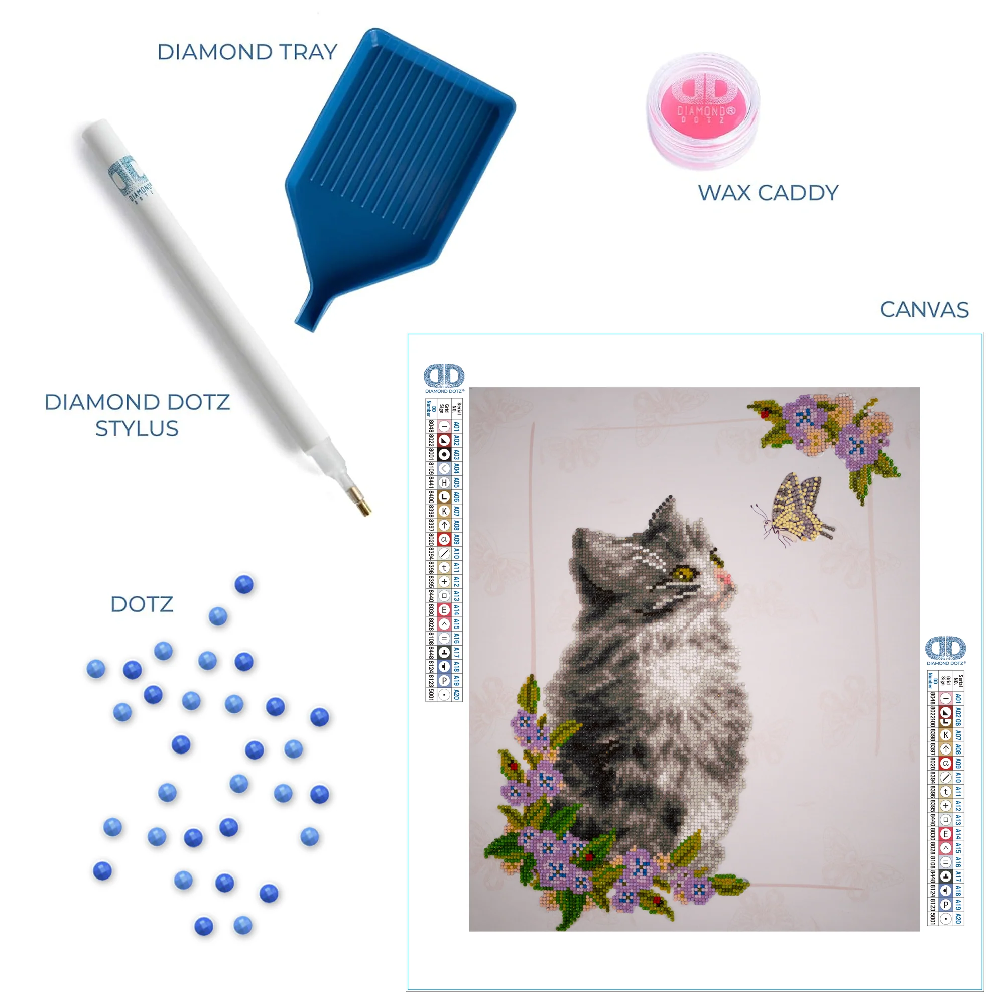 Diamond Dotz Curious Kitten - 14.2" x 18.1" - Image 3