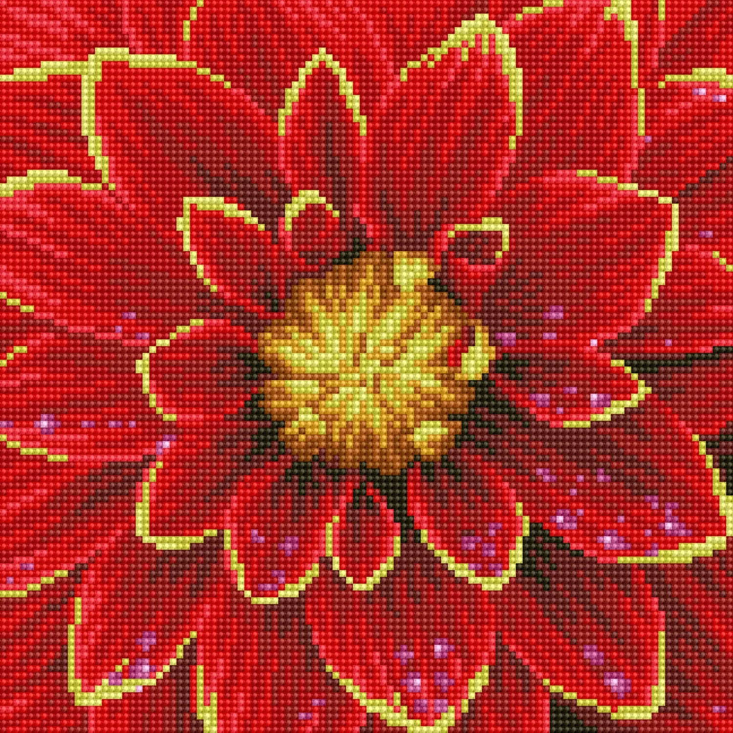 Dahlia Pre-Framed Kit - 12" x 12" - Image 3