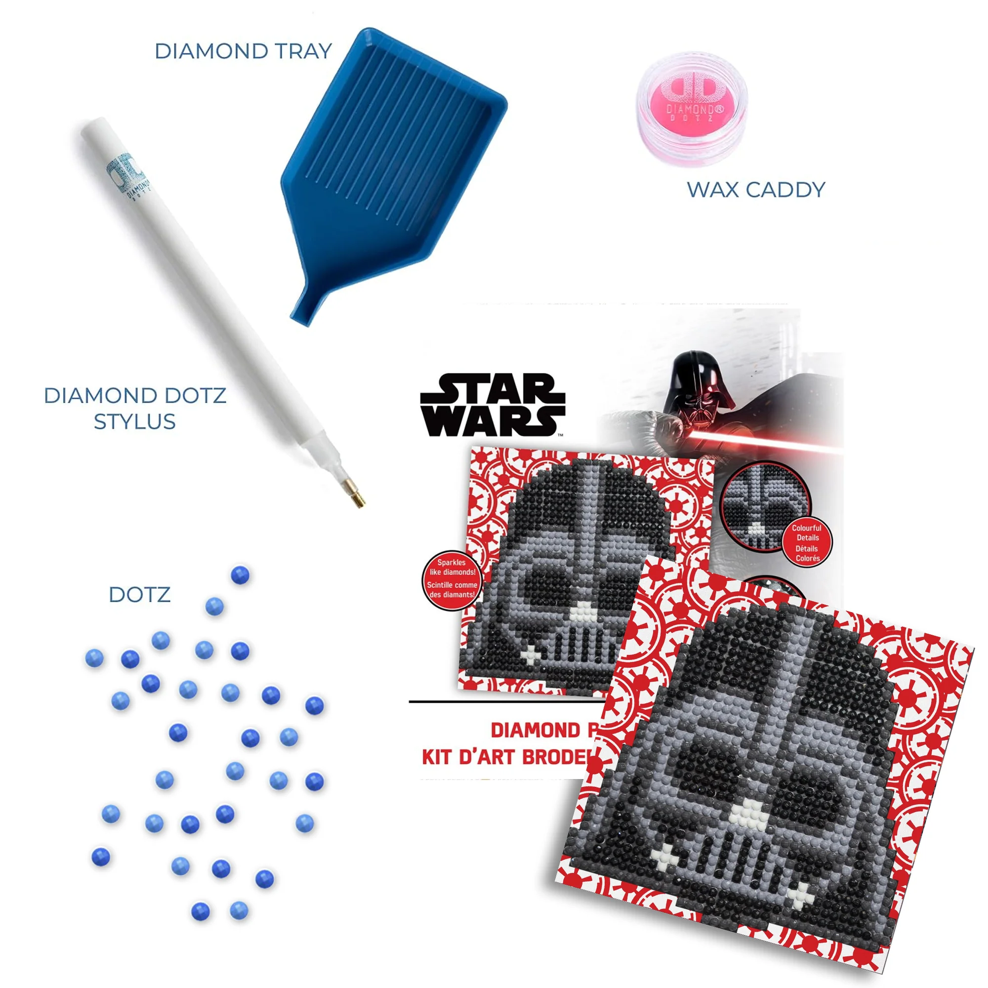 Diamond Dotz Darth Vader Fun - 3.9" x 3.9" - Image 5
