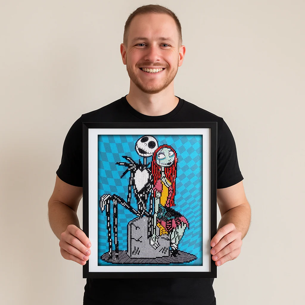 Diamond Dotz Jack & Sally – 11" x 14 - Image 2