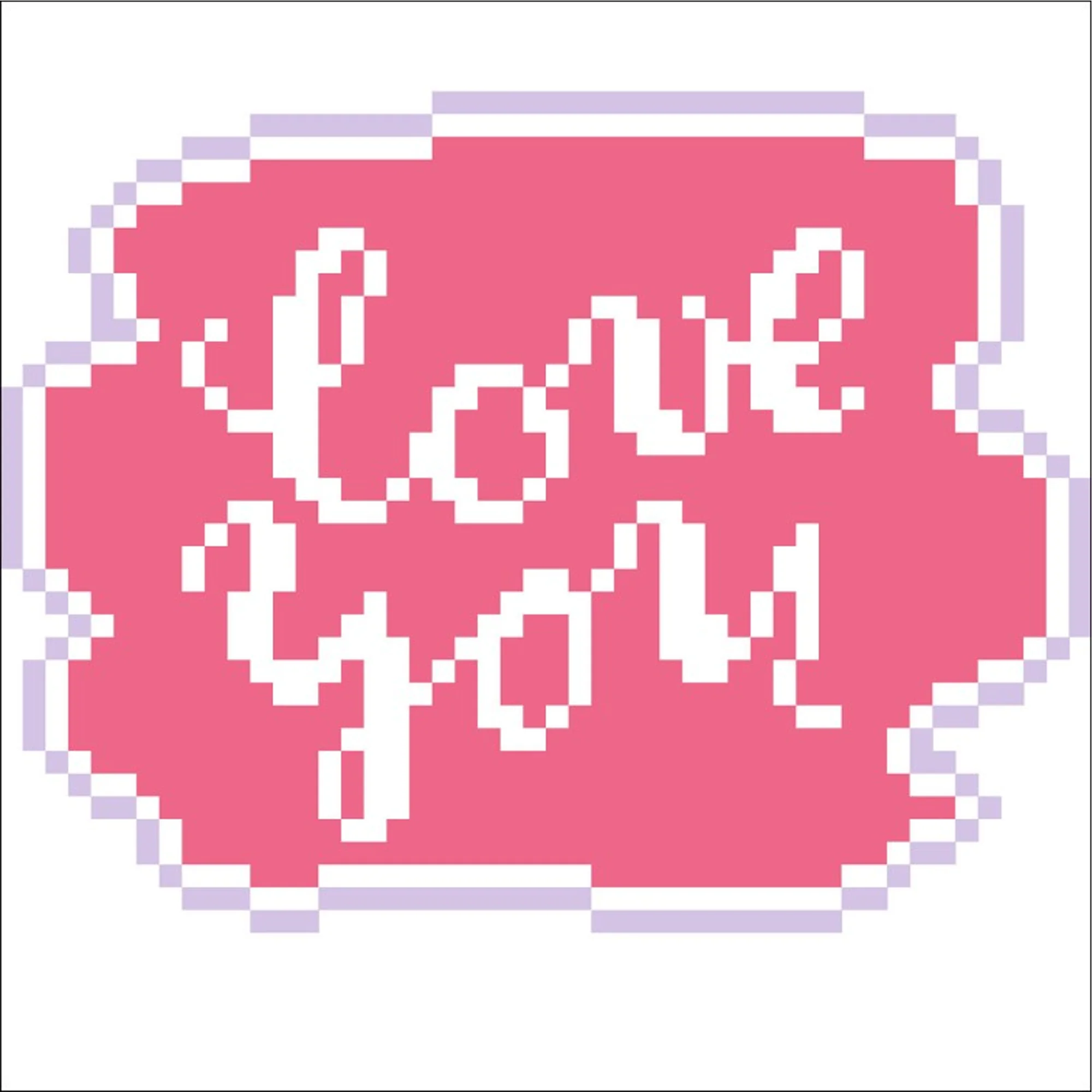 Diamond Dotz Love You Mini Pillow - 7.1" x 7.1" - Image 5
