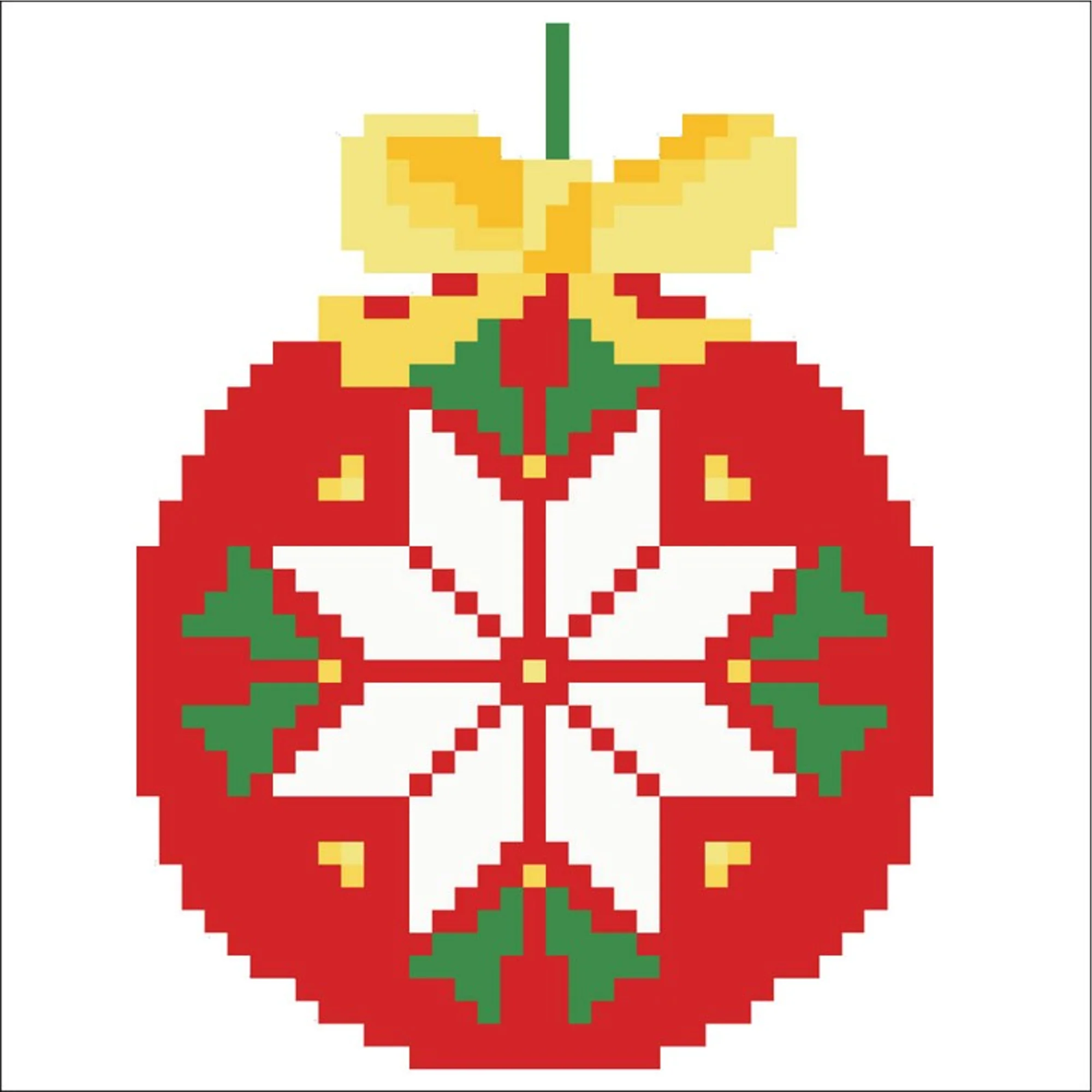 Diamond Dotz Red Bauble Pillow - 7.1" x 7.1" - Image 5
