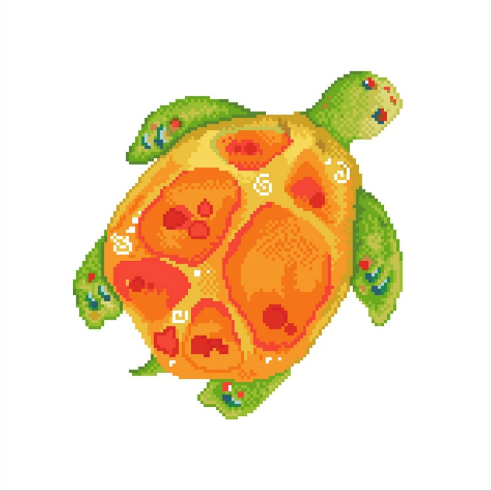 Diamond Dotz Turtle Journey Pillow - 17.7" x 17.7" - Image 5
