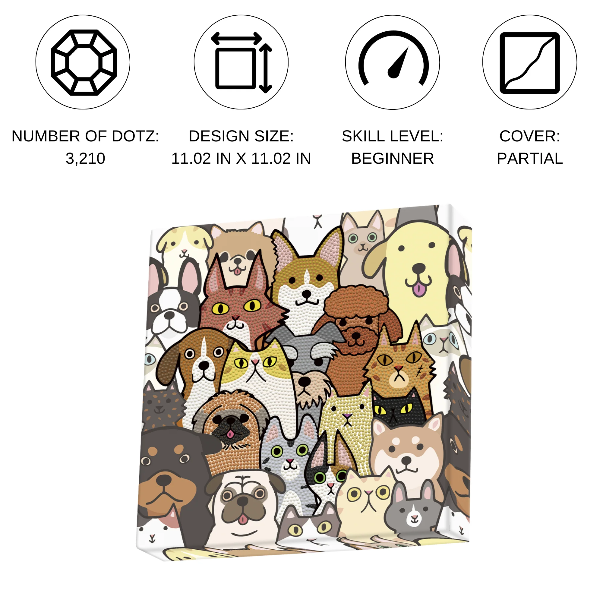 Diamond Dotz Decorative Box Dogs & DOTZ - 11.0" x 11.0" - Image 4
