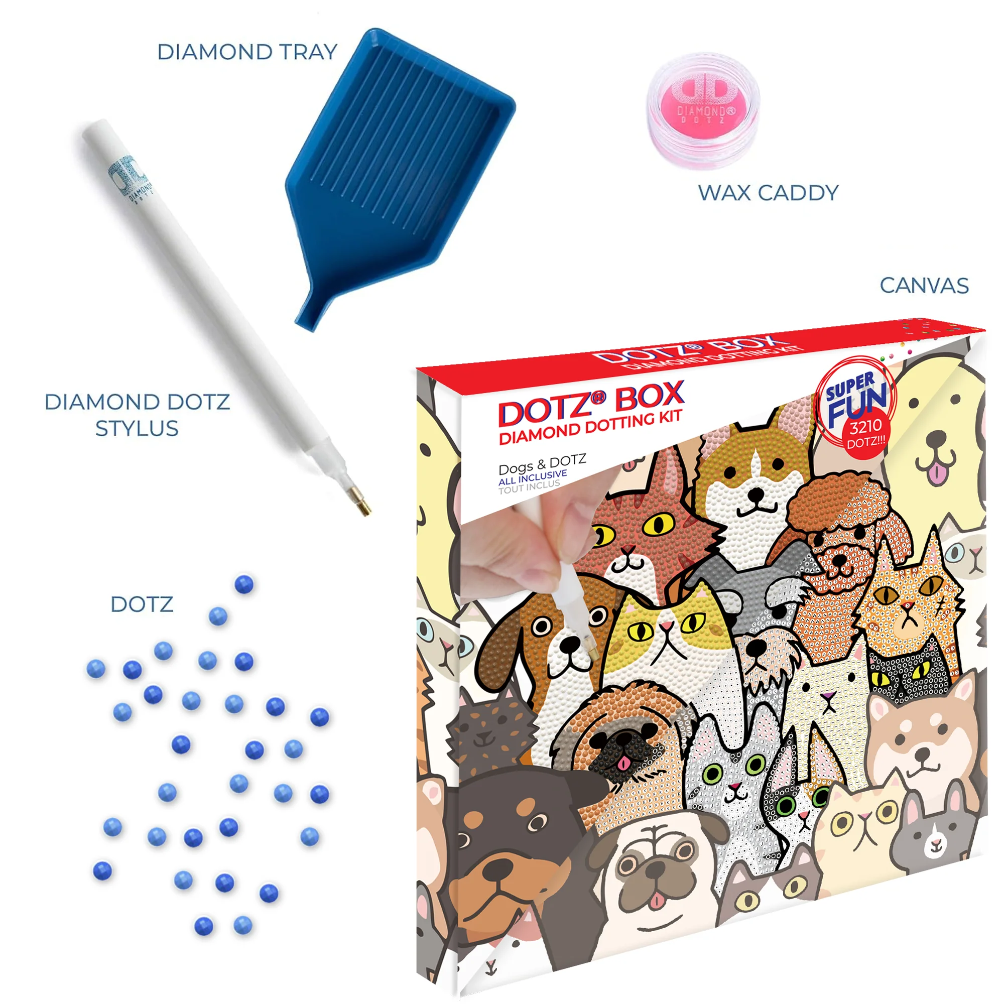 Diamond Dotz Decorative Box Dogs & DOTZ - 11.0" x 11.0" - Image 5
