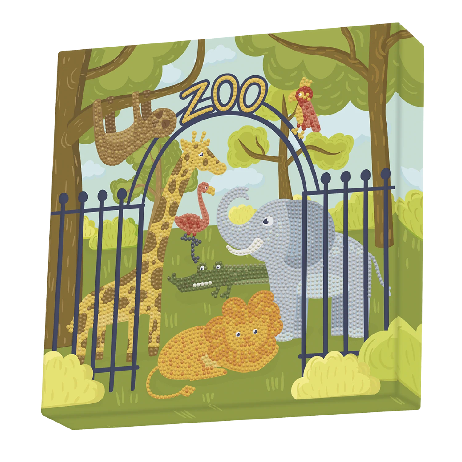 Diamond Dotz Decorative Box Dotz at the Zoo - 11.0" x 11.0"