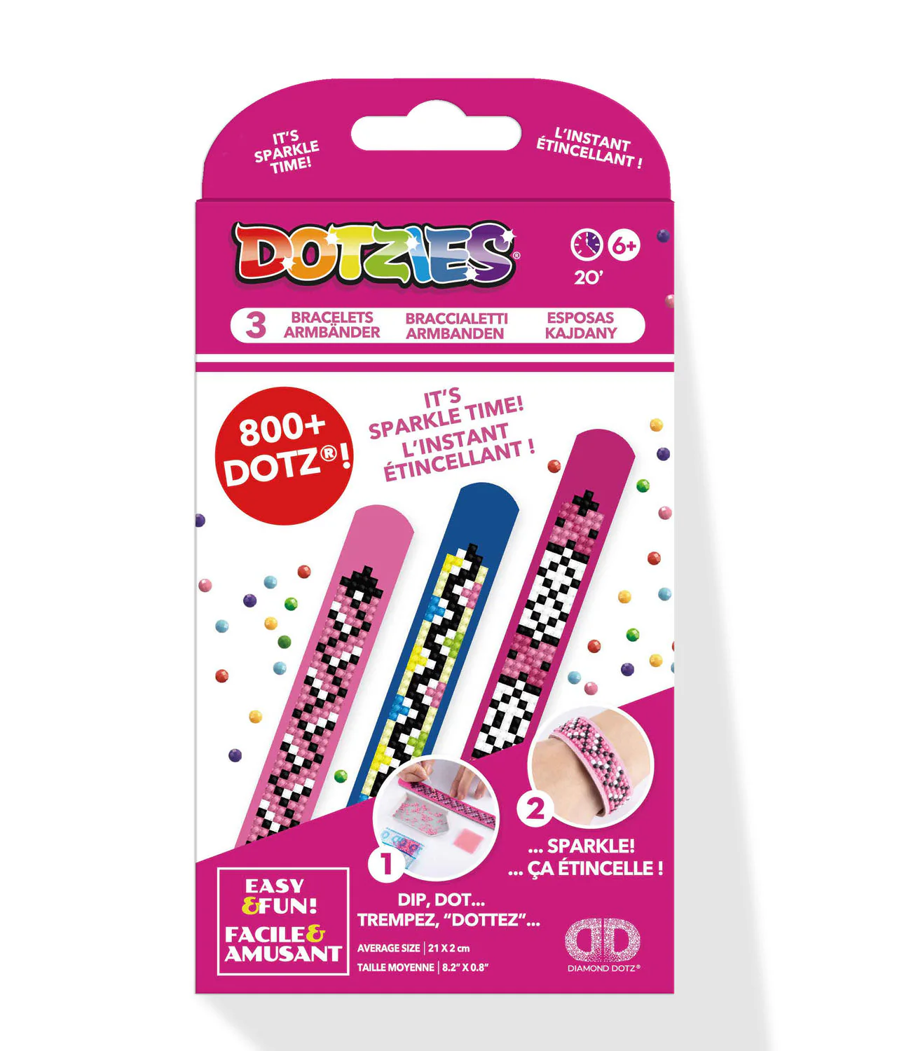 Diamond Dotz DOTZIES Evening Glow Bracelets Diamond Painting - 8.3" x 0.8" - Image 4