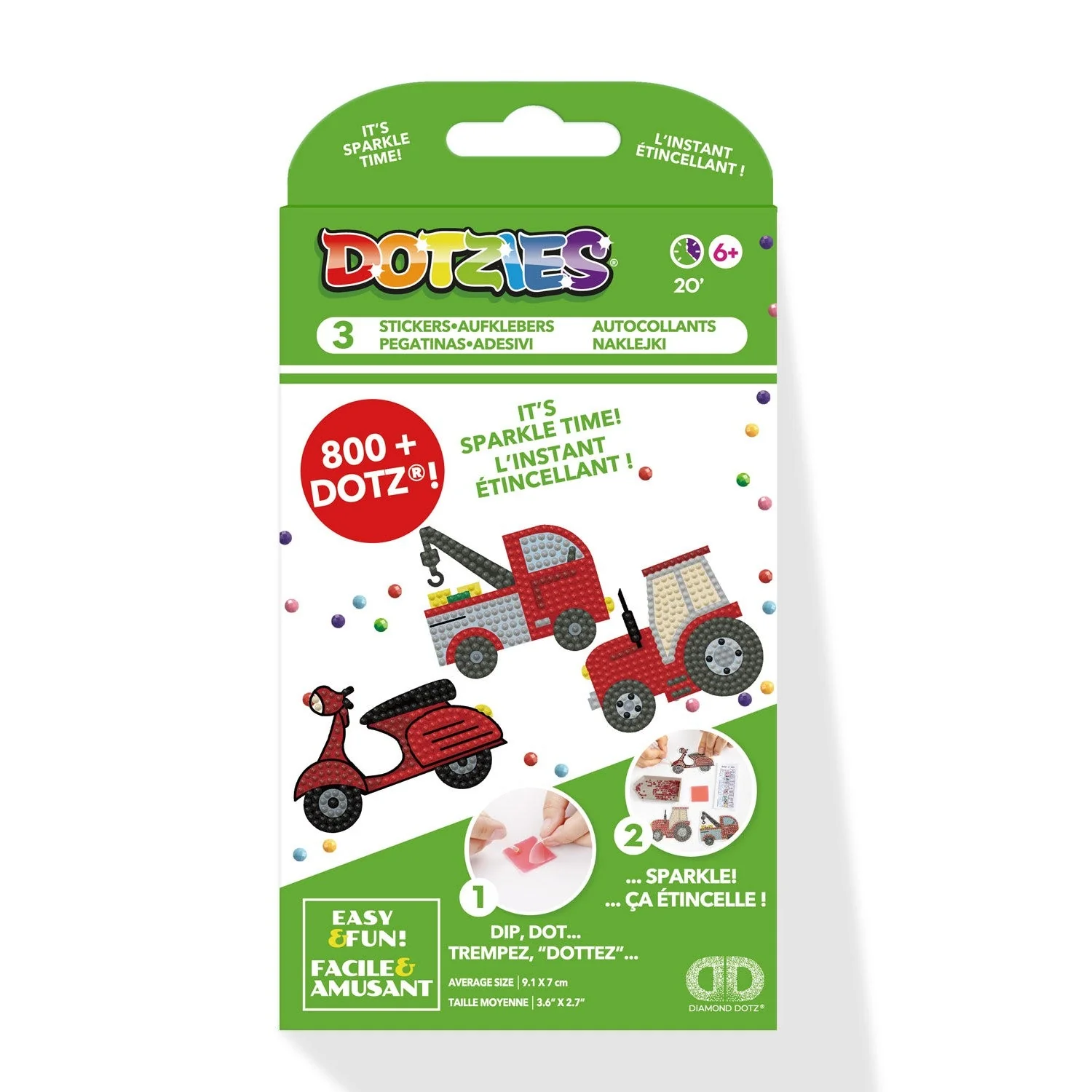 Diamond Dotz DOTZIES 3 STICKERS Multi Pack - Honk Honk - Image 6