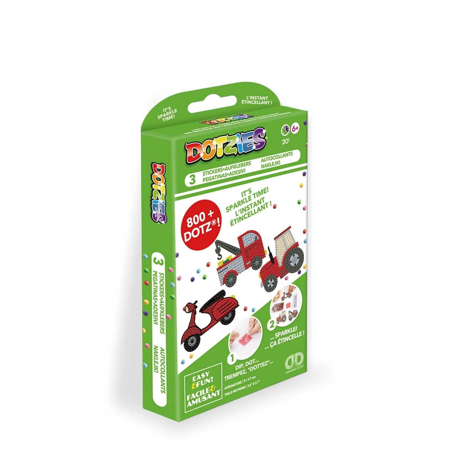 Diamond Dotz DOTZIES 3 STICKERS Multi Pack - Honk Honk - Image 7