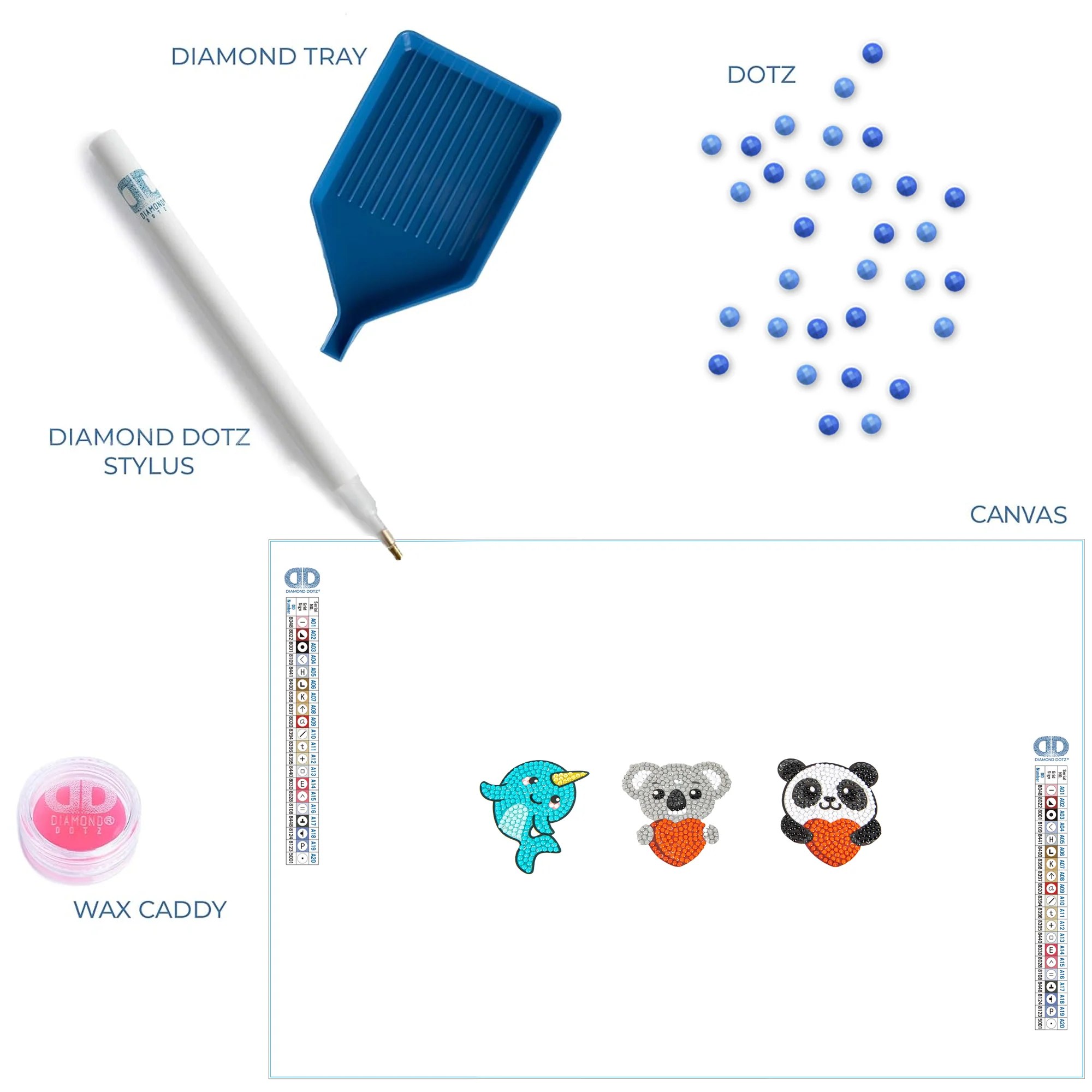 Diamond Dotz DOTZIES 3 STICKERS Multi Pack - Love You Chums - Image 6