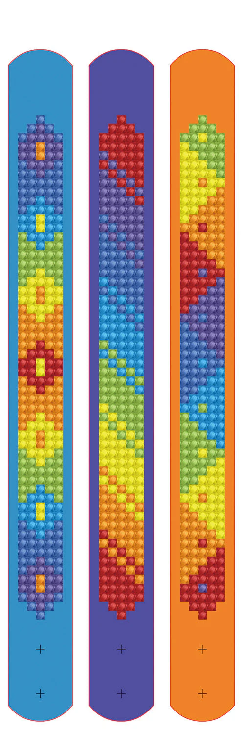 Diamond Dotz DOTZIES Mardis Gras Bracelets Diamond Painting - 8.3" x 0.8" - Image 3