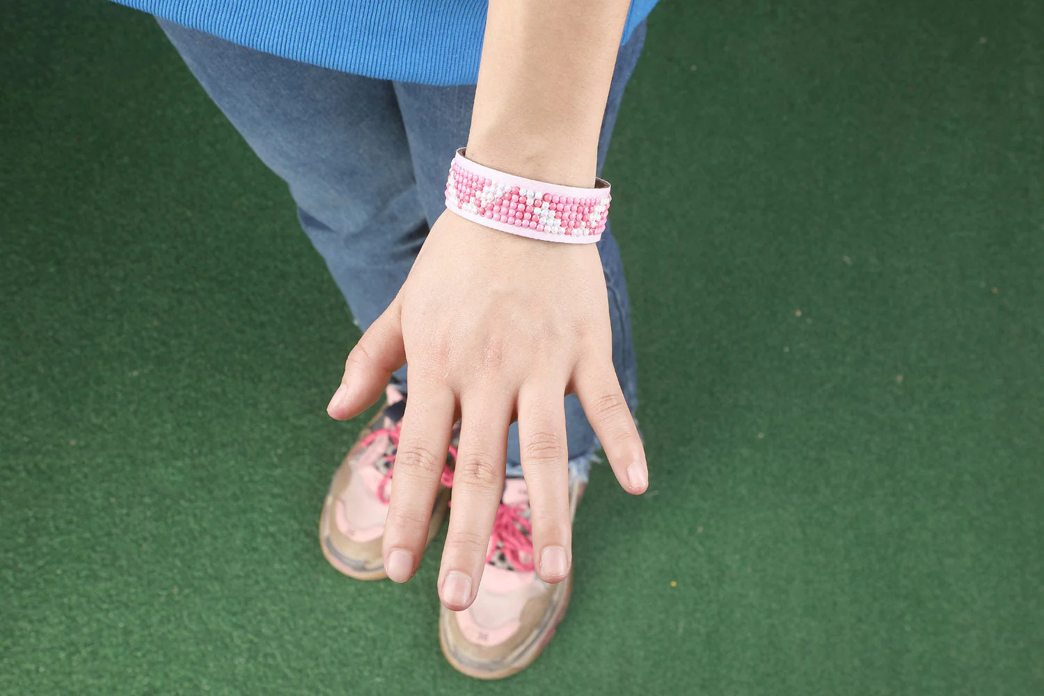 Diamond Dotz DOTZIES Pretty in Pink Bracelets Diamond Painting - 8.3" x 0.8" - Image 5