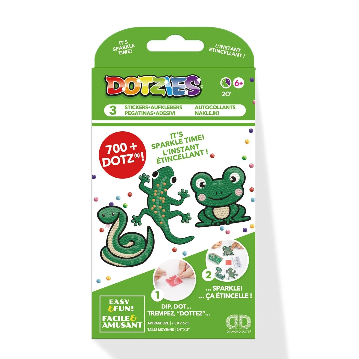 Diamond Dotz DOTZIES 3 STICKERS Multi Pack - Slip n Slide - Image 6