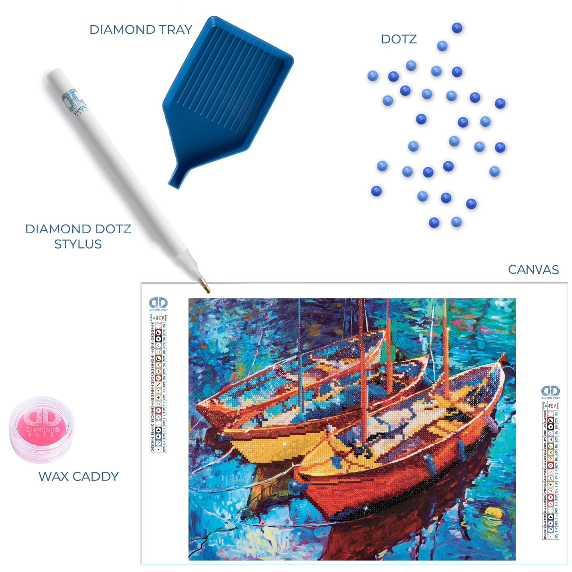 Diamond Dotz Dream Boats - 18.5" x 15.0" - Image 7