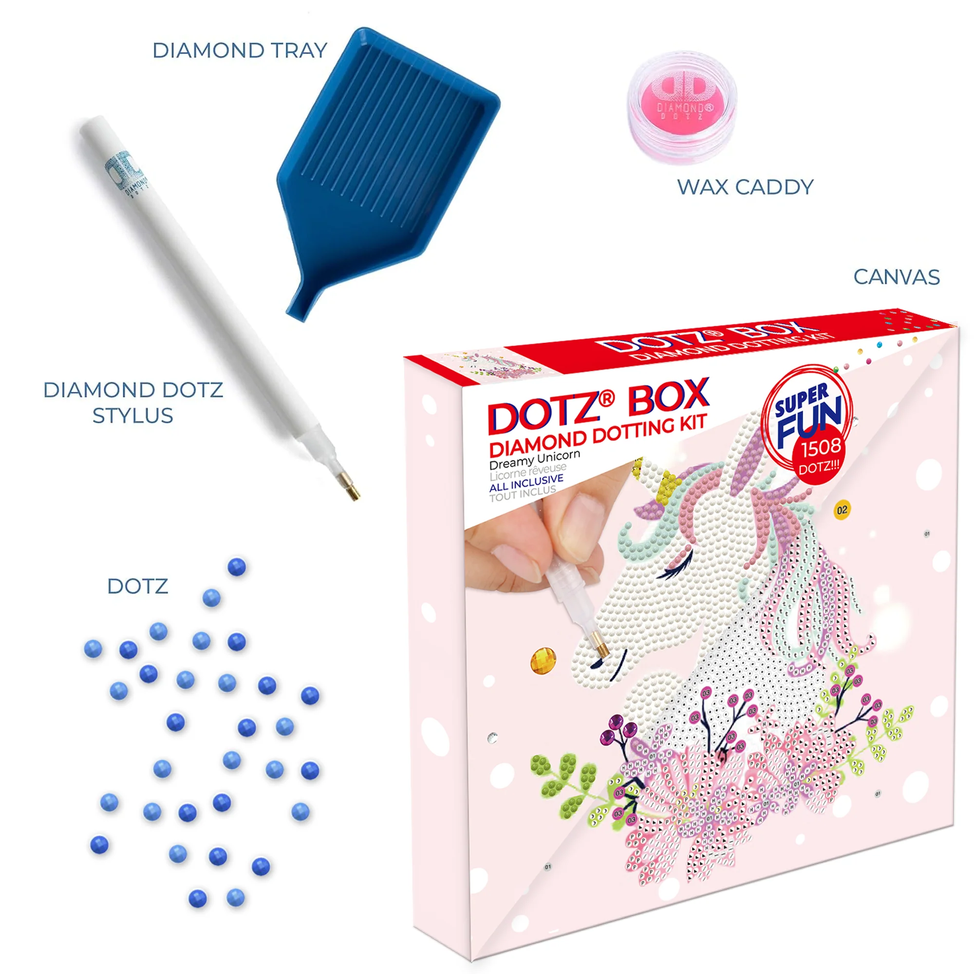 Diamond Dotz Decorative Box Dreamy Unicorn - 8.7" x 8.7" - Image 7