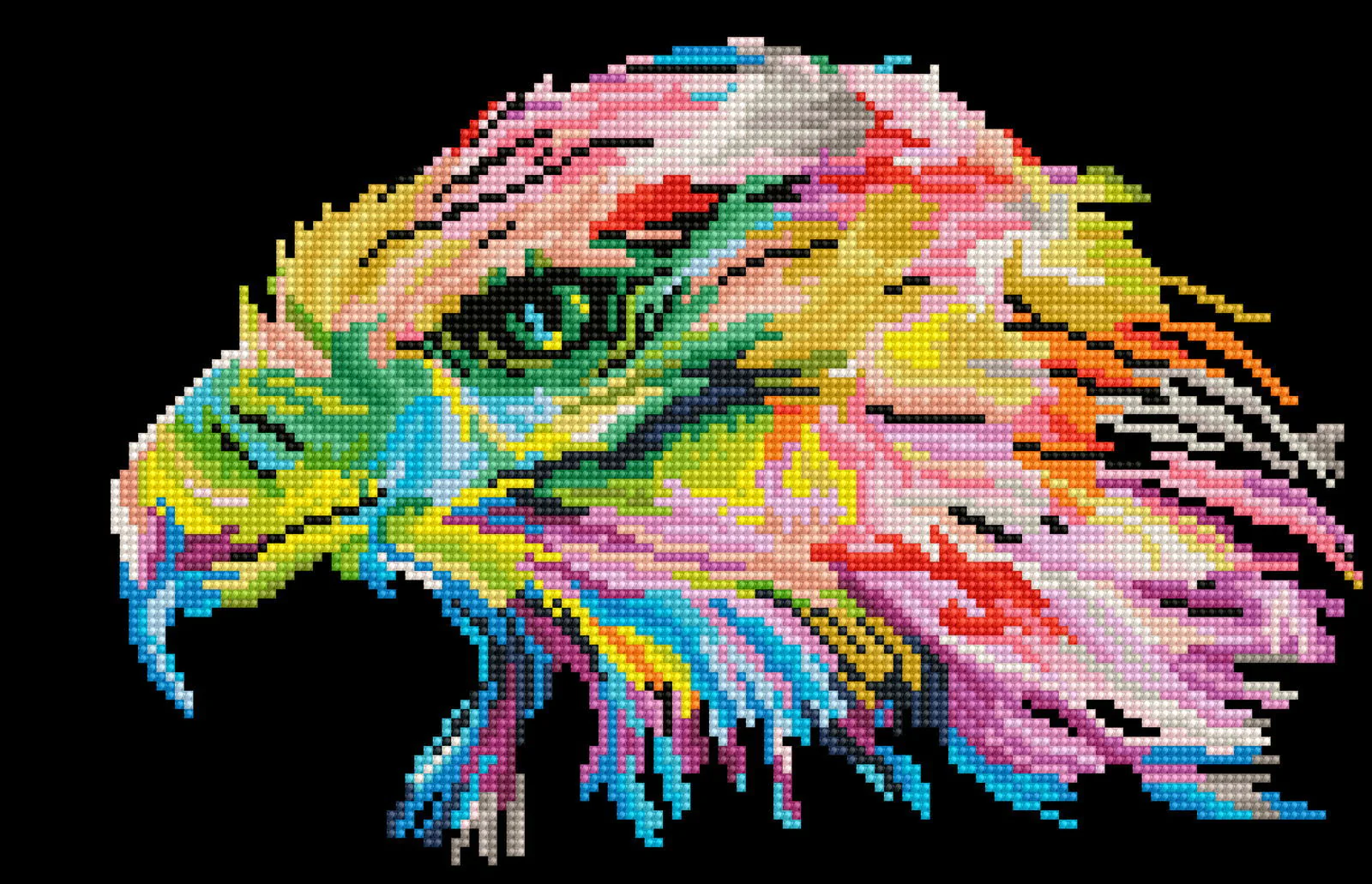 Diamond Dotz Eagle Eye - 16.5" x 10.6"