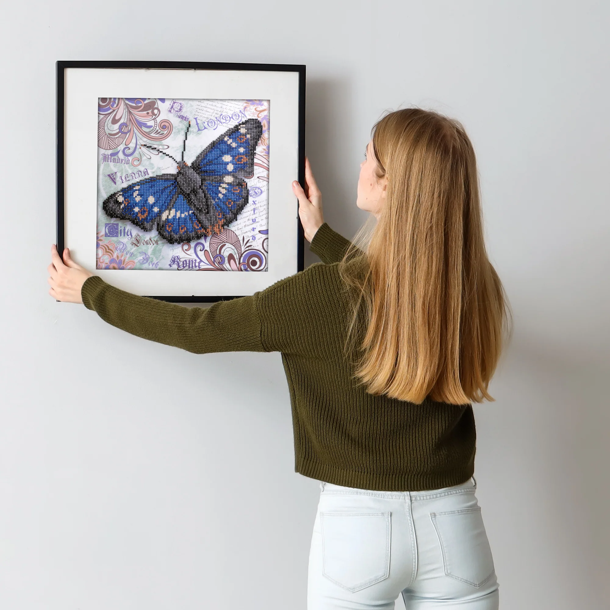 Diamond Dotz Elegant Flutter - 12.0" x 12.0" - Image 2